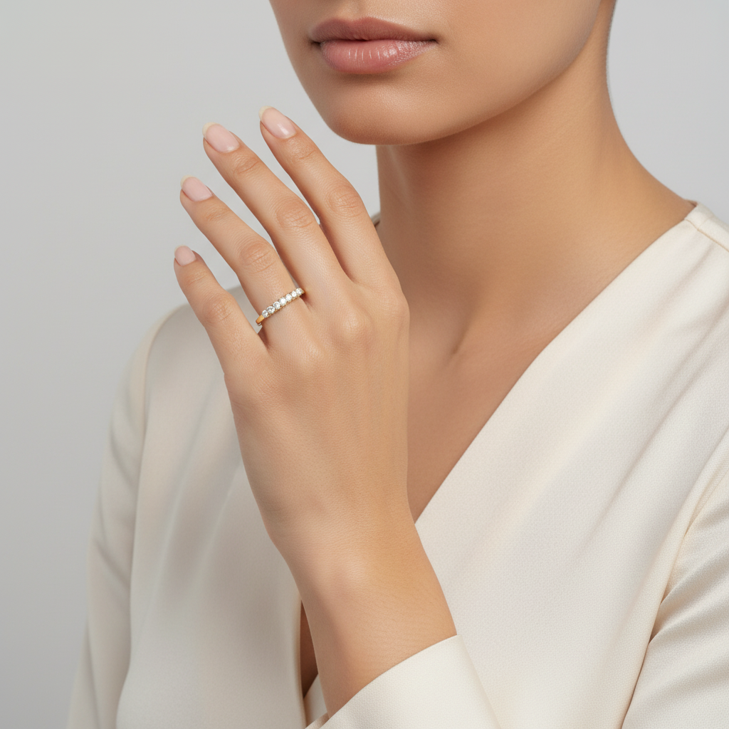 14K Yellow Gold Diamond Womens Ring - 0.34ct