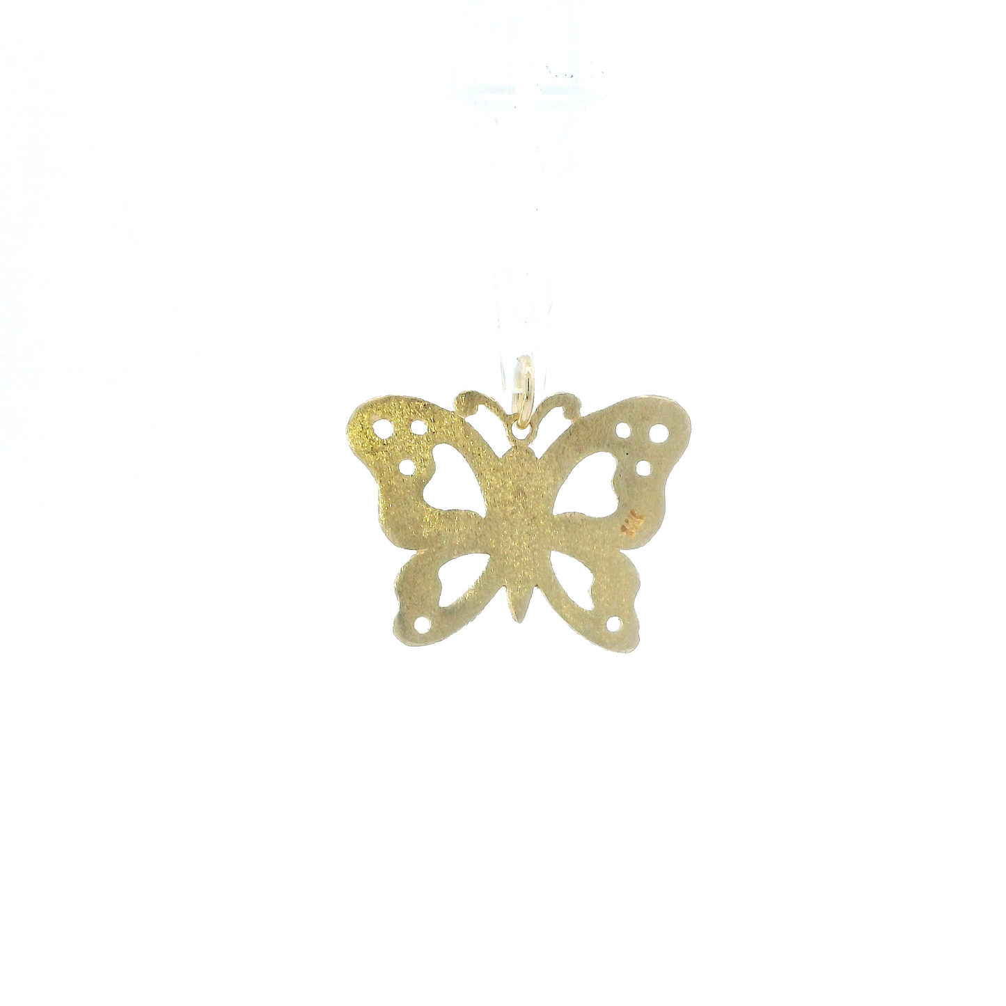 14K Yellow Gold Butterfly Pendant