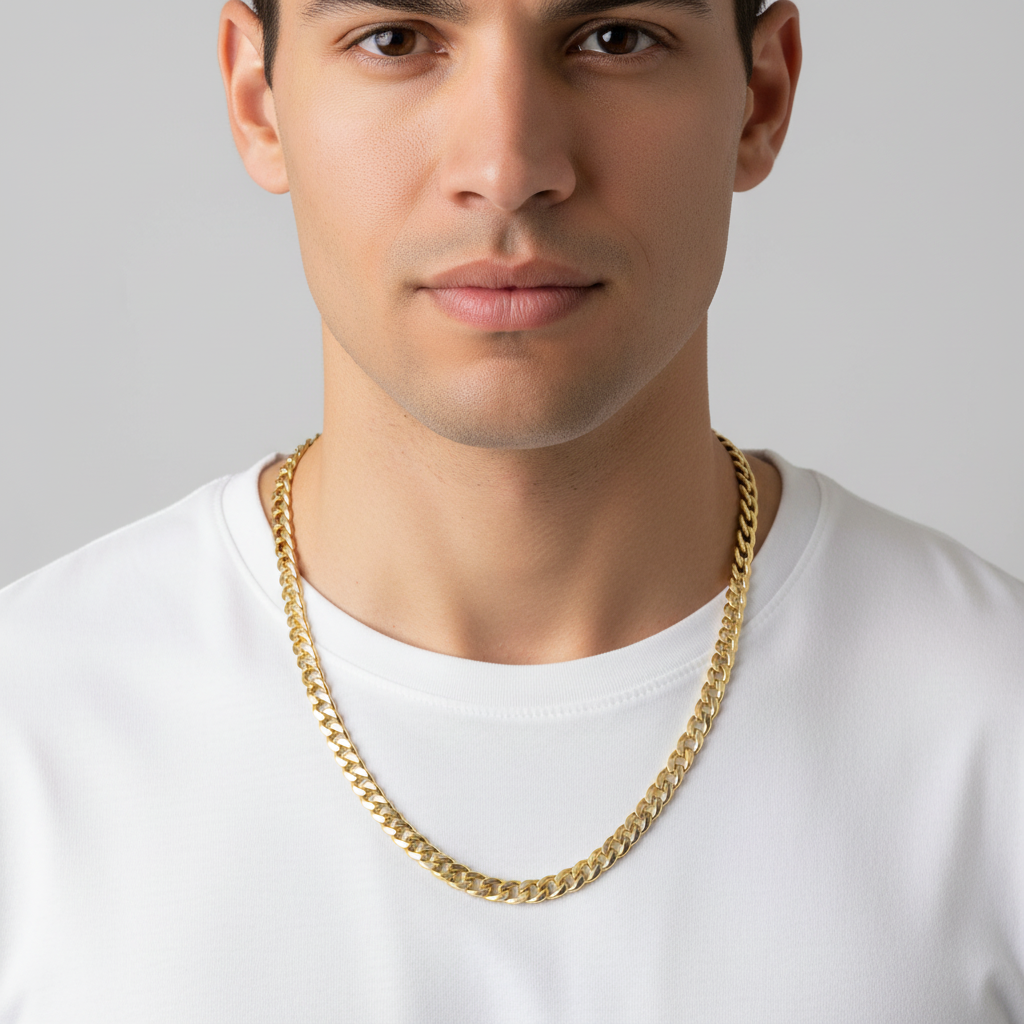 14K Yellow Gold 22" Cuban Chain