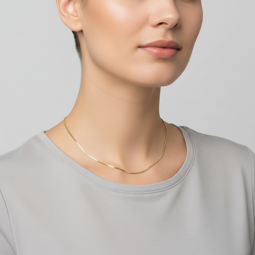14K Yellow Gold 17.5