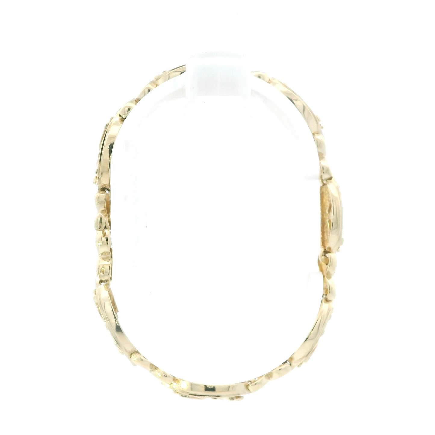 14K Yellow & White Gold 7" Panther XO Link Bracelet