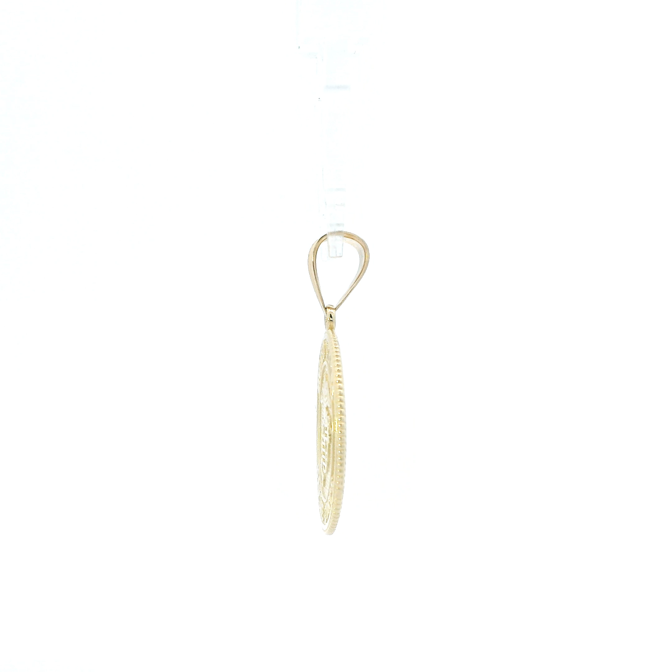 14K Yellow Gold Marine Corps & Prayer Pendant