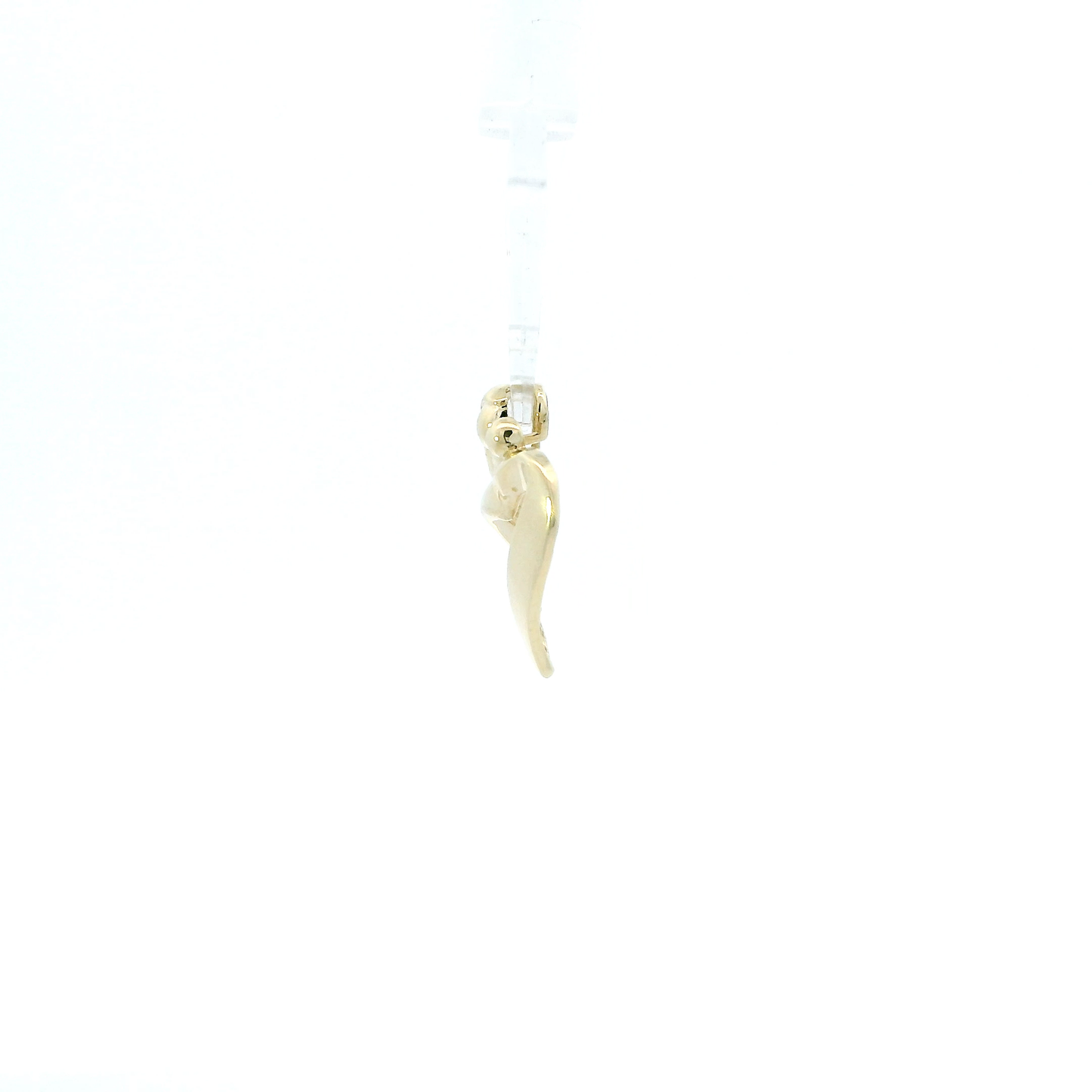 10K Yellow Gold Mother & Child Heart Pendant