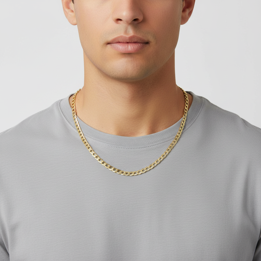 10K Yellow Gold 20" Curb Chain