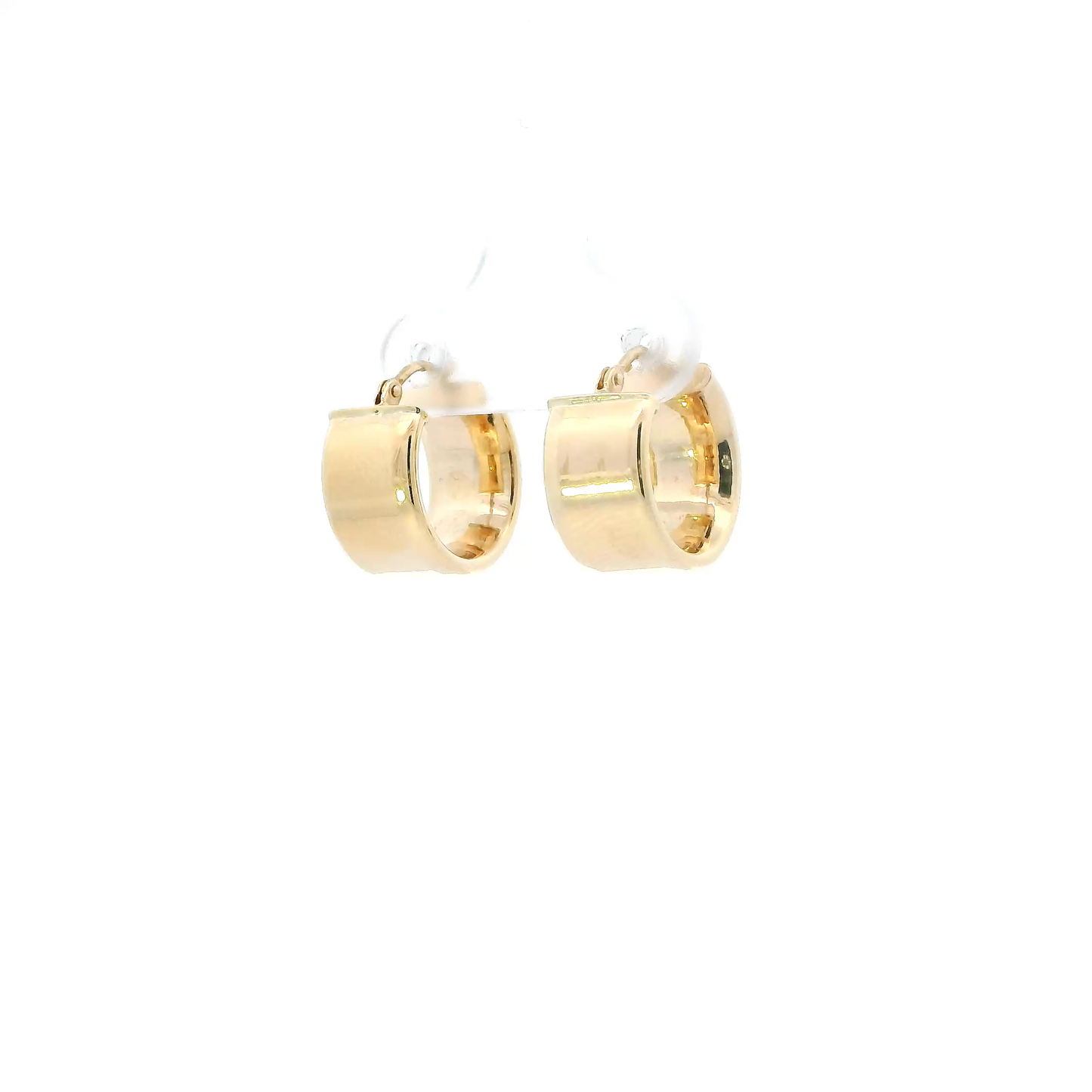 14K Yellow Gold Chunky Hoop Earrings