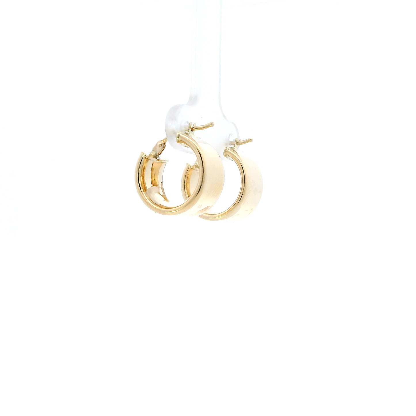 14K Yellow Gold Chunky Hoop Earrings