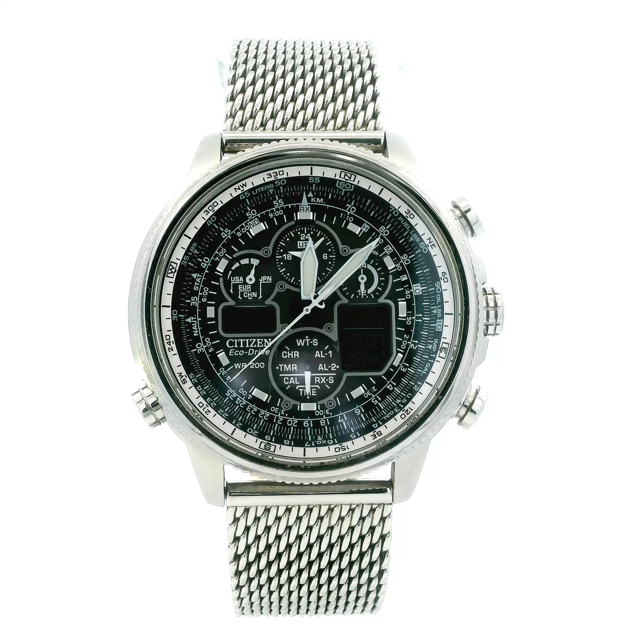 Citizen Eco Drive Navihawk AT Mens Wristwatch - GN-4W-S-12G