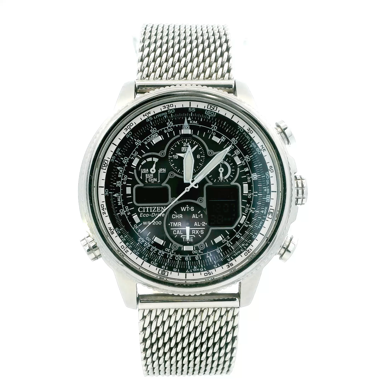 Citizen Eco Drive Navihawk AT Mens Wristwatch - GN-4W-S-12G