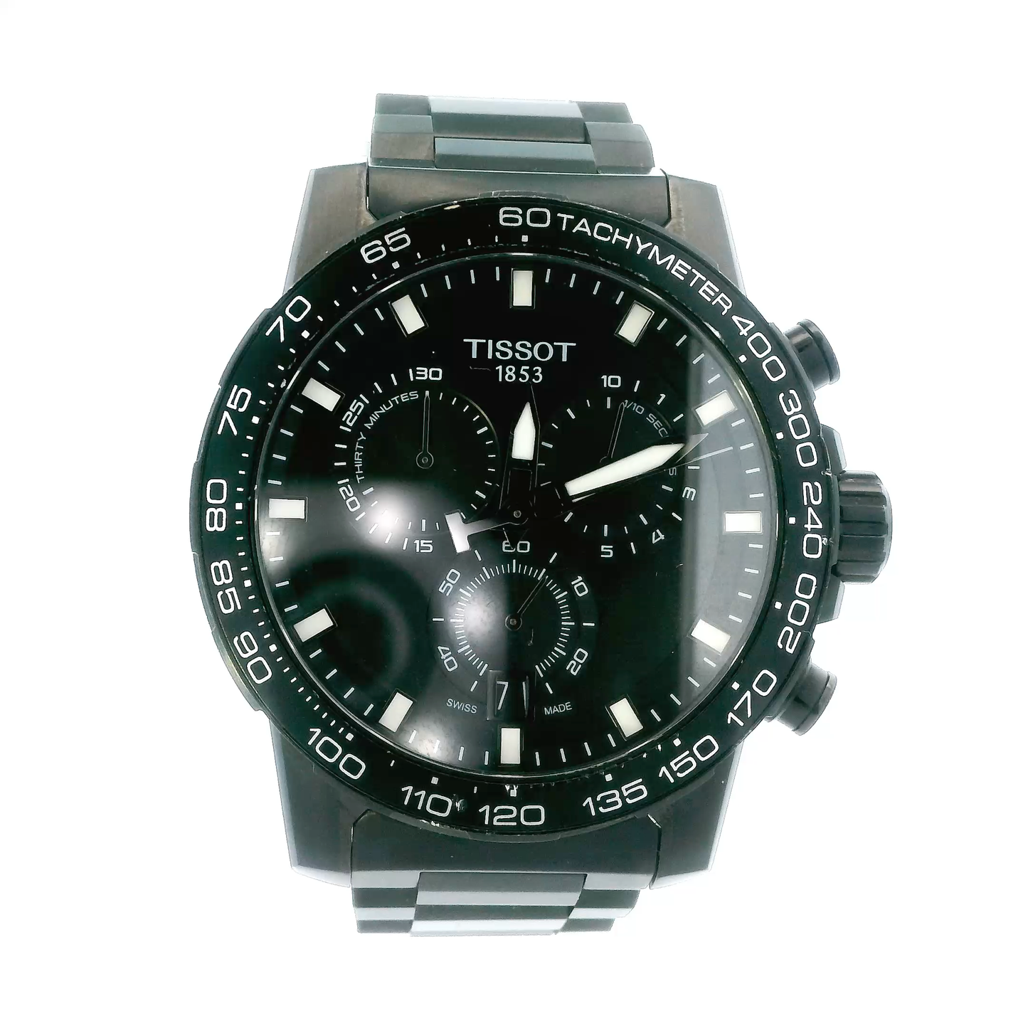 Tissot Super Sport "2024 Celtics NBA Champions" Mens Wistwatch - 1853 With Damaged Bezel