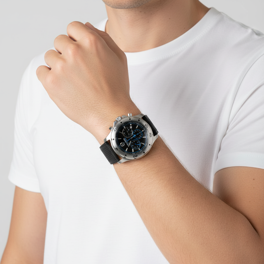 Movado Series 800 Chronograph Mens Wristwatch