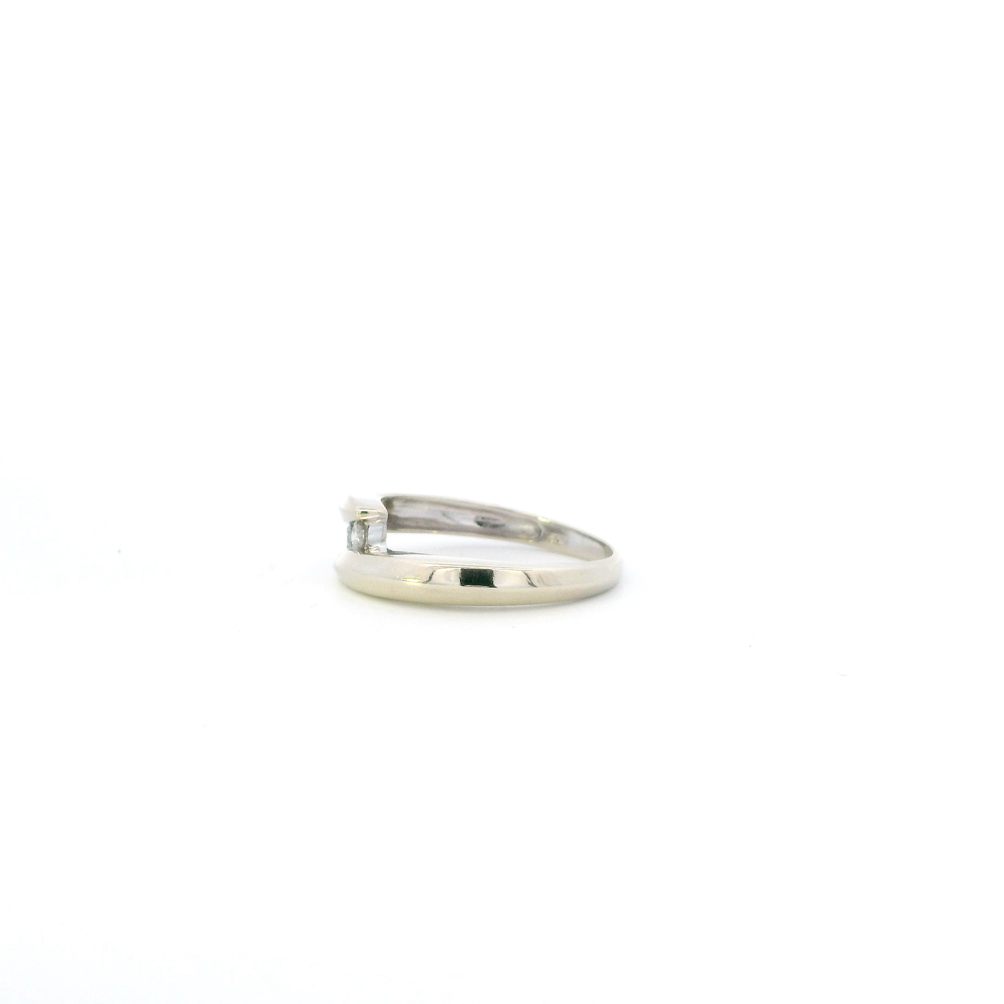 14K White Gold Diamond Womens Ring - 0.15ct