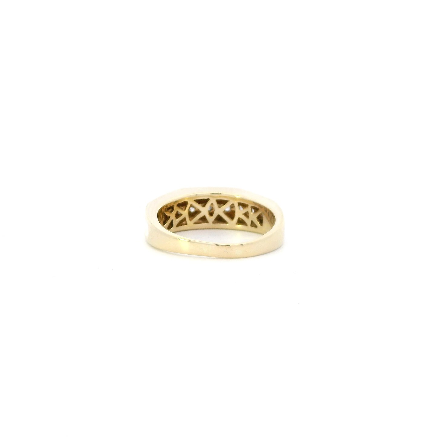 14K Yellow Gold Diamond Mens Ring - 1.03ct
