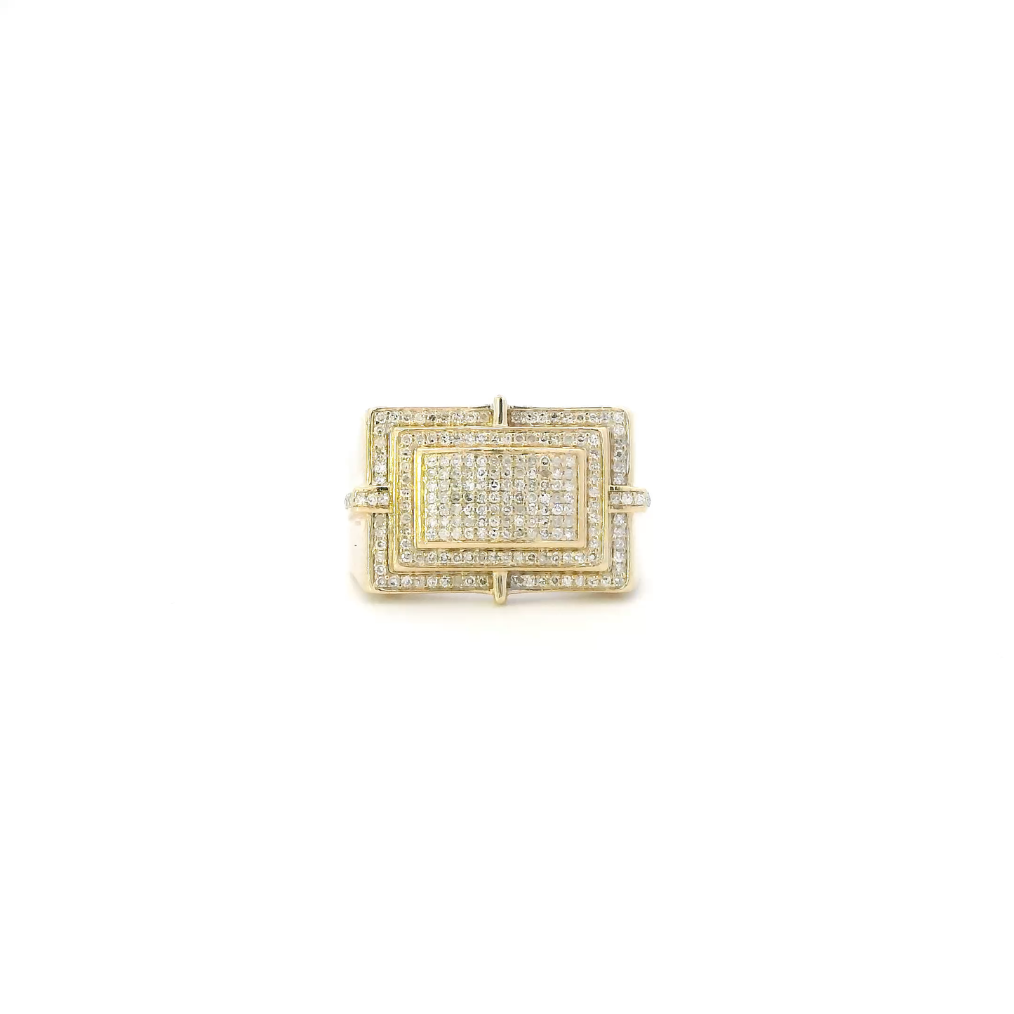 10K Yellow Gold Diamond Womens Ring - 0.52ct