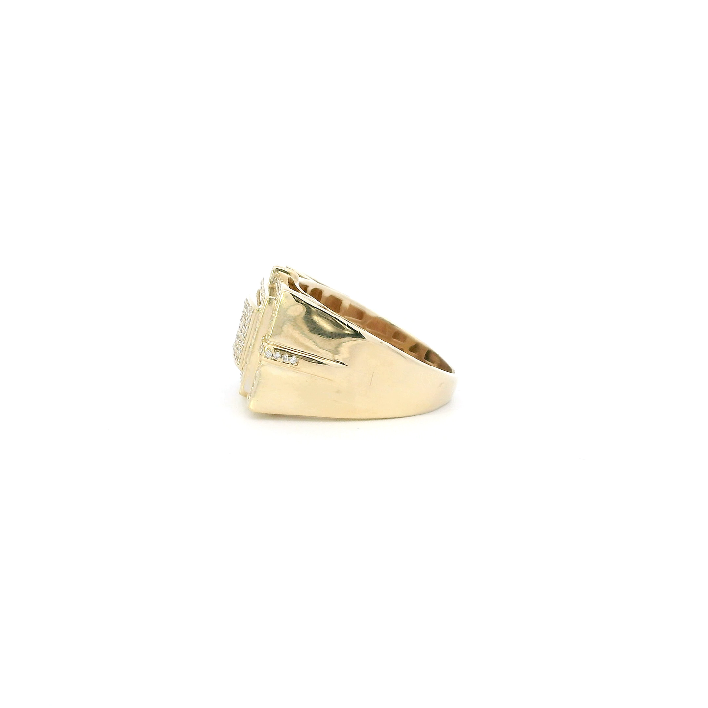 10K Yellow Gold Diamond Womens Ring - 0.52ct