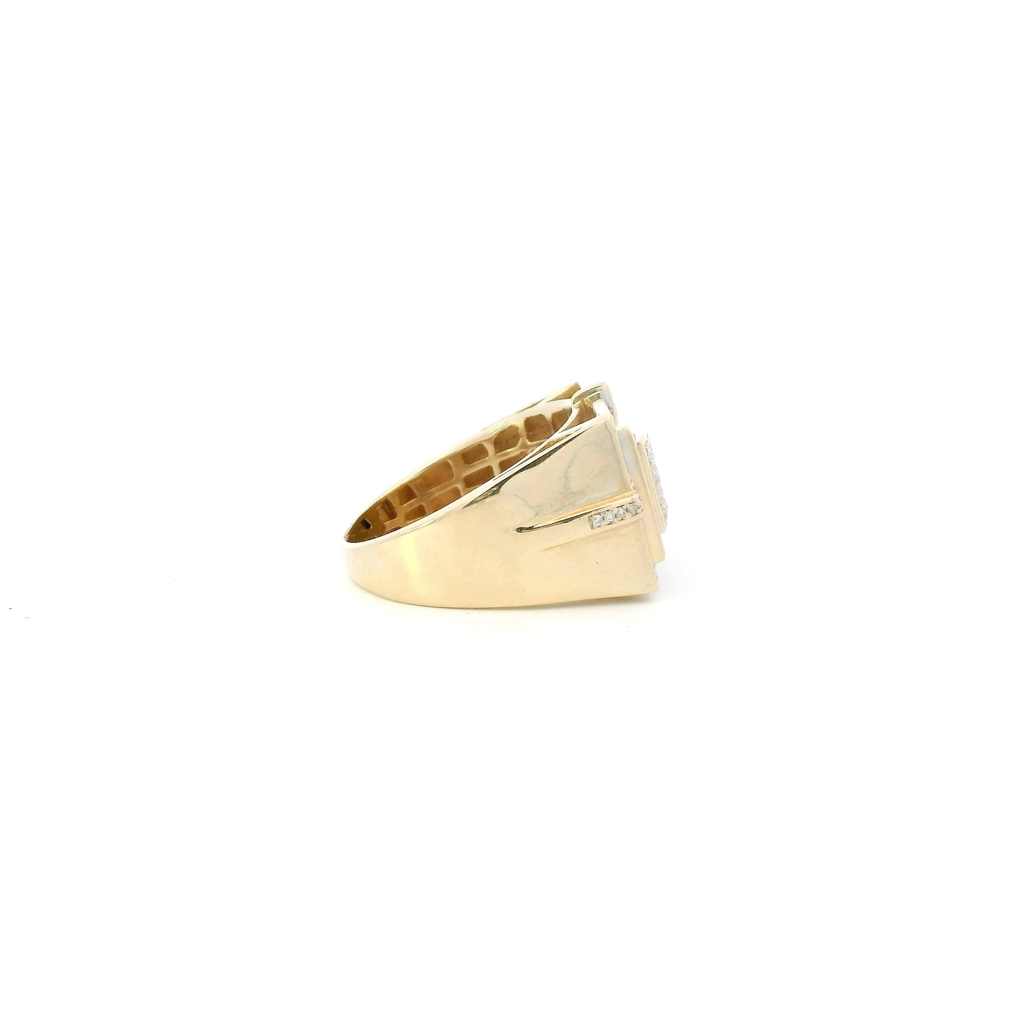 10K Yellow Gold Diamond Womens Ring - 0.52ct