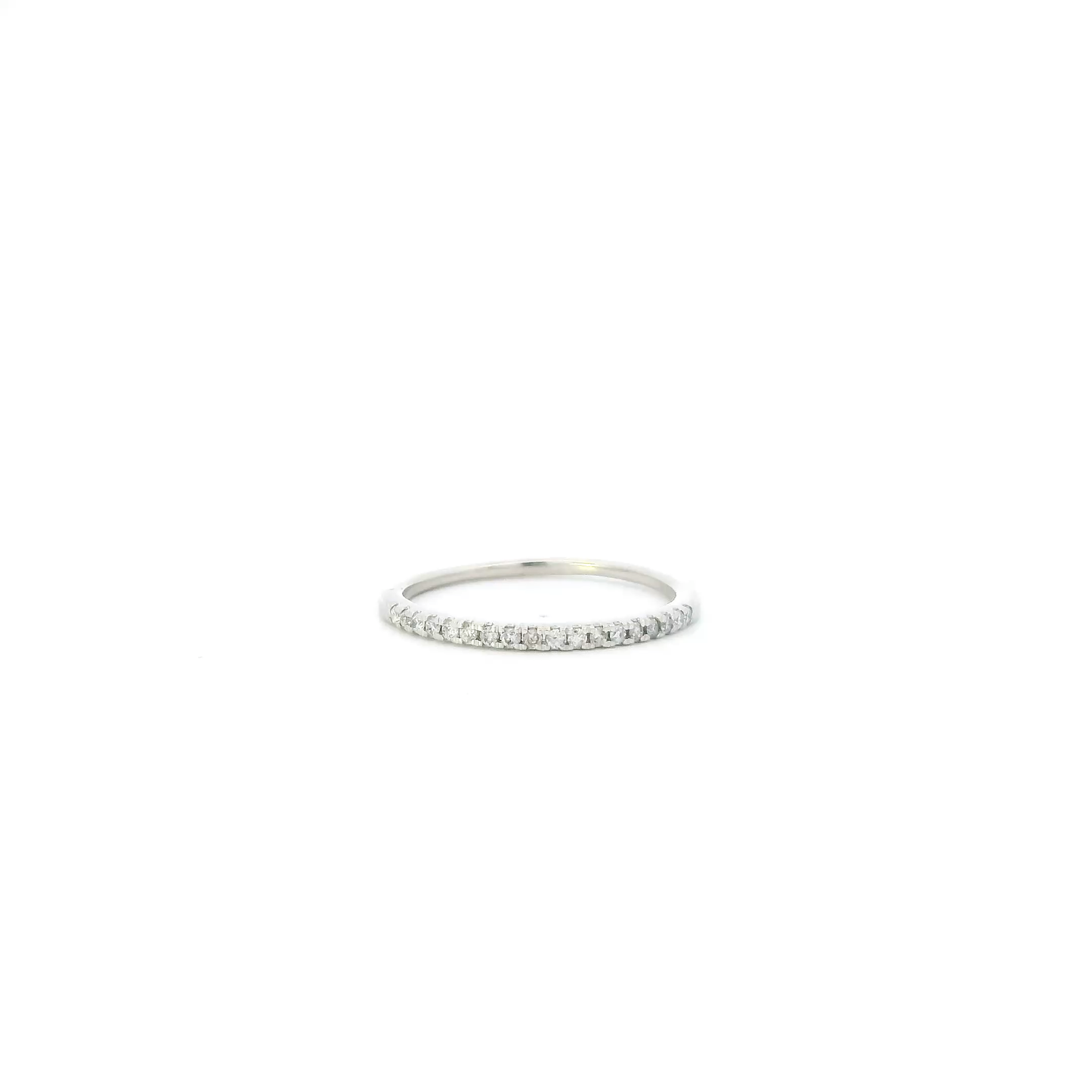 10K White Gold Diamond Womens Ring - 0.15ct