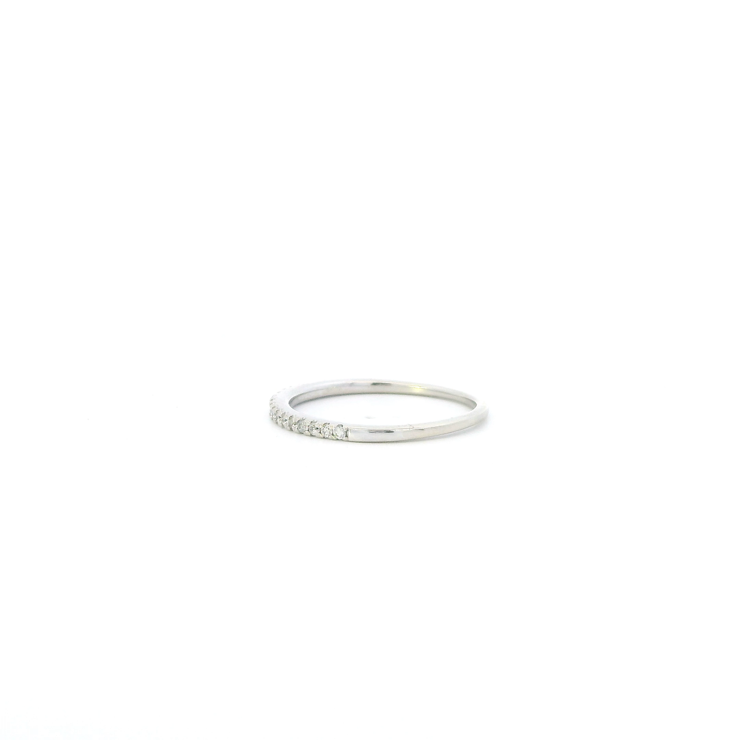 10K White Gold Diamond Womens Ring - 0.15ct