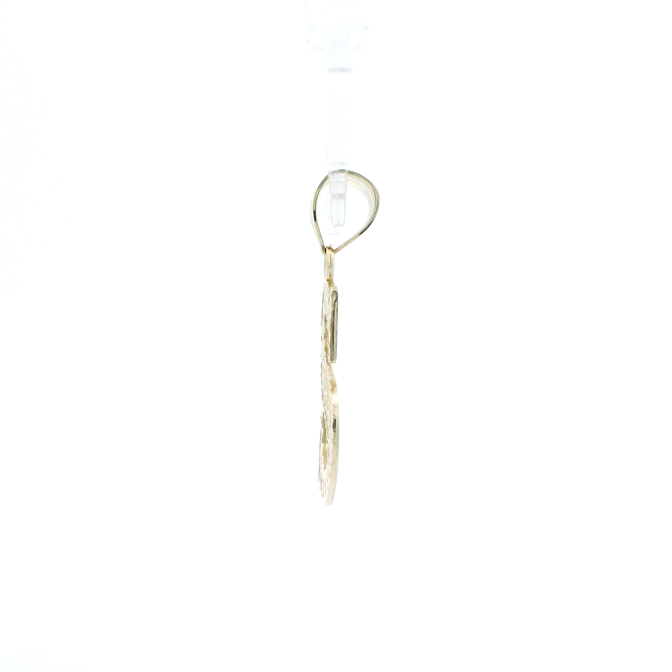 10K Yellow Gold Diamond Cut Letter 