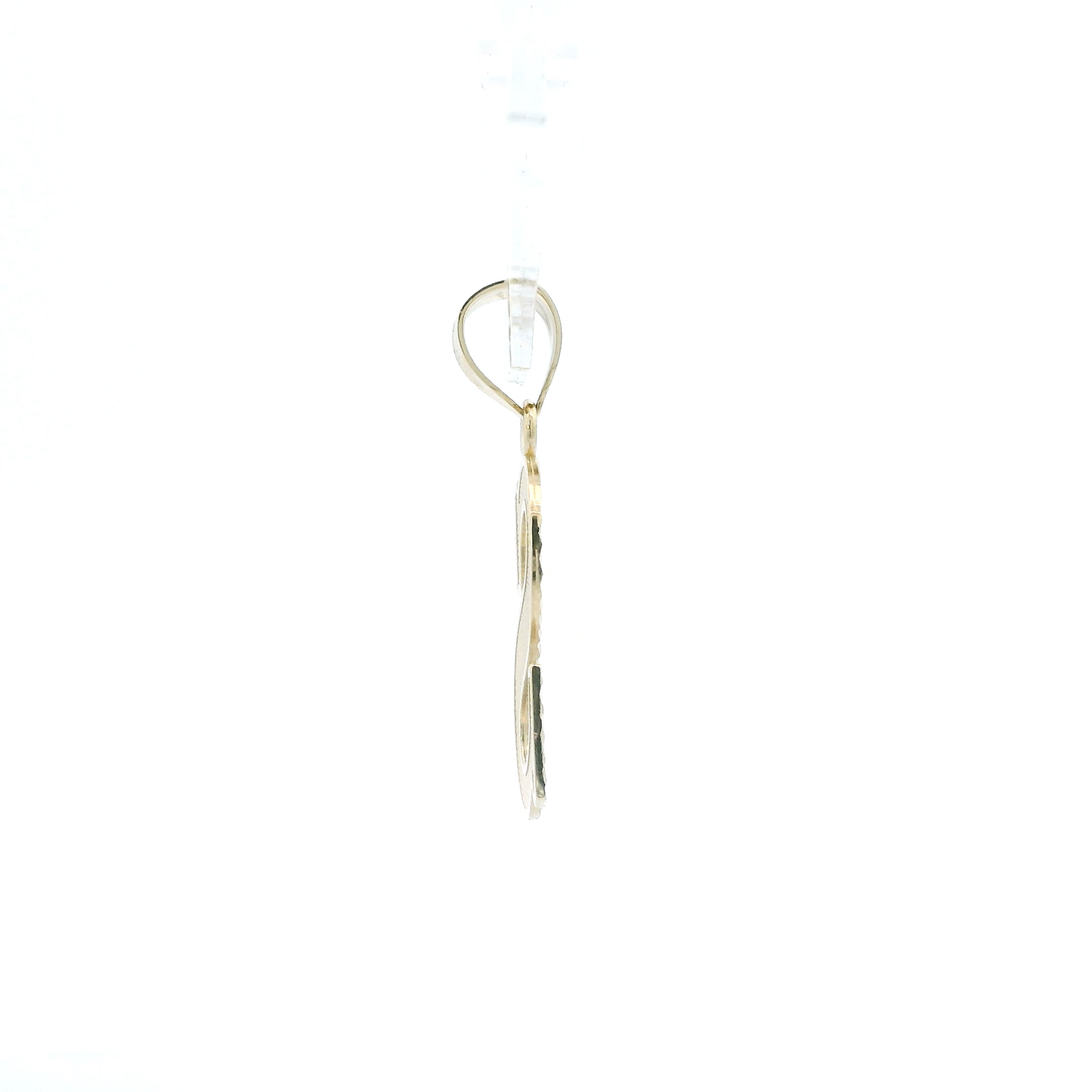 10K Yellow Gold Diamond Cut Letter "S" Pendant