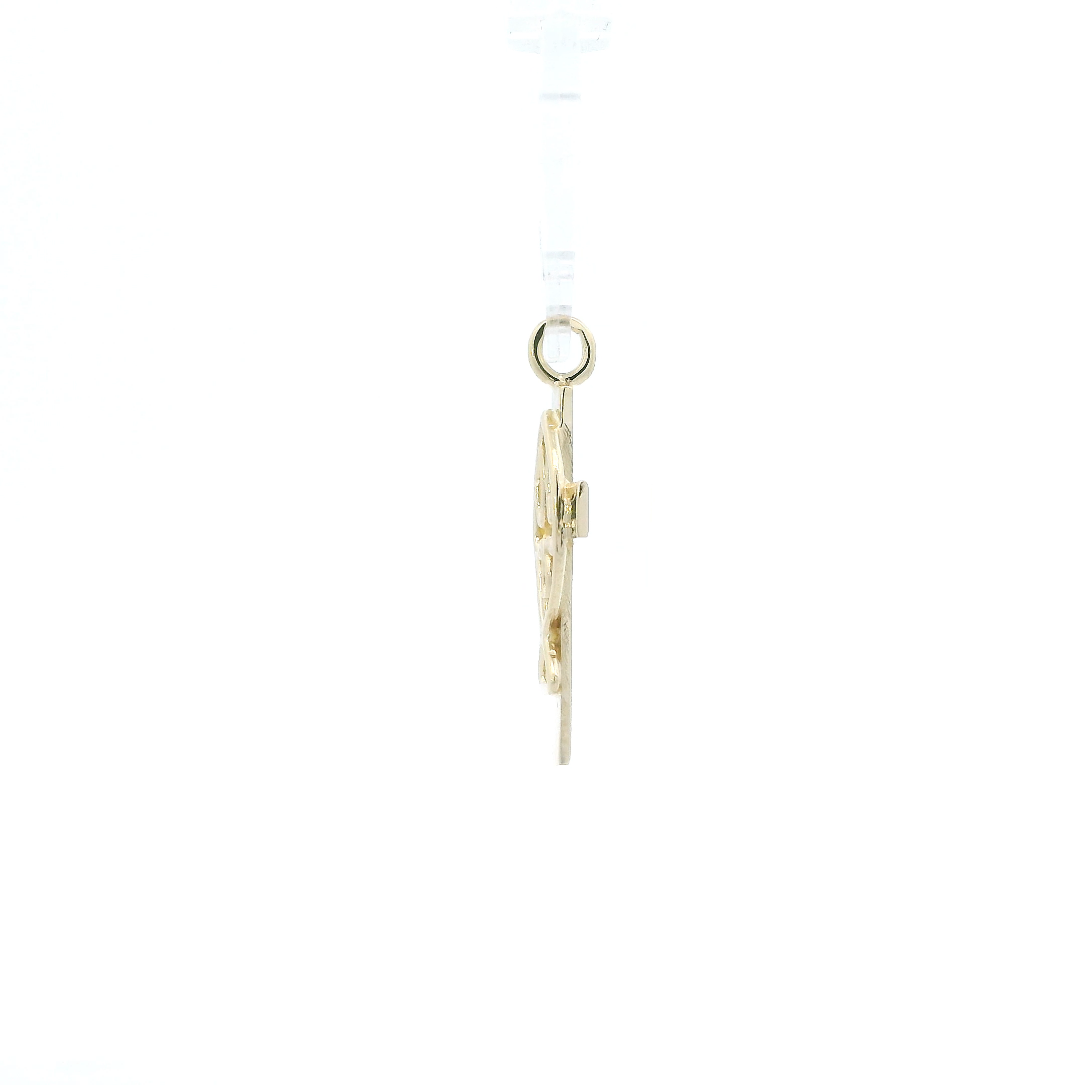 14K Yellow Gold Religious Cross Pendant