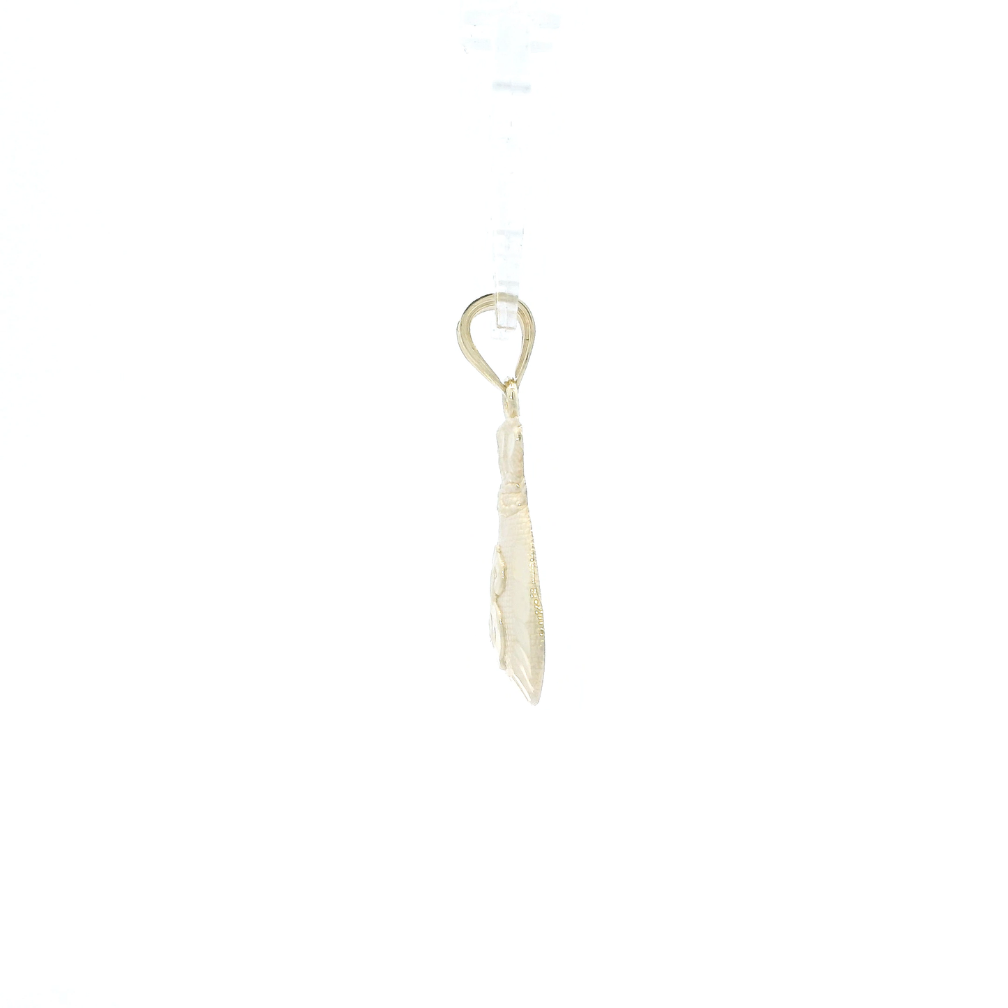 10K Yellow Gold Diamond Cut Money Bag Pendant