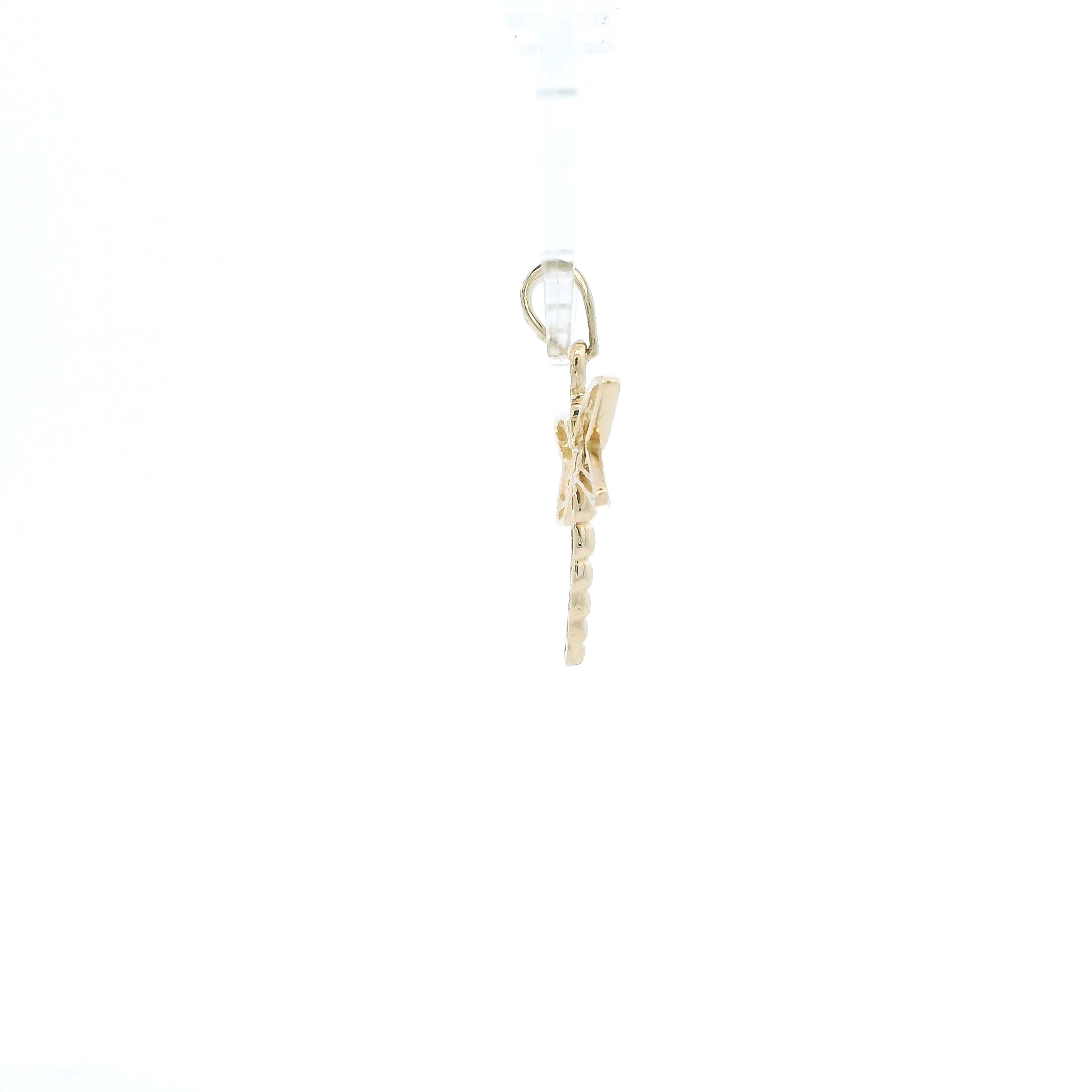 14K Yellow Dragonfly Pendant