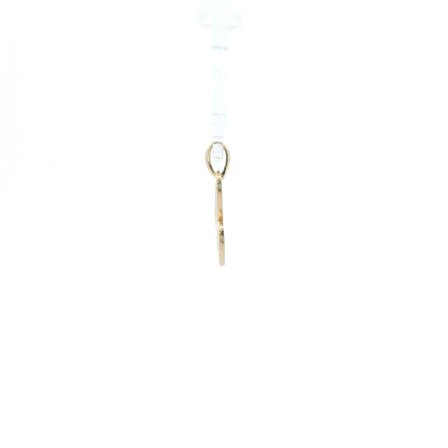 14K Yellow Gold Cursive Letter "C" Pendant