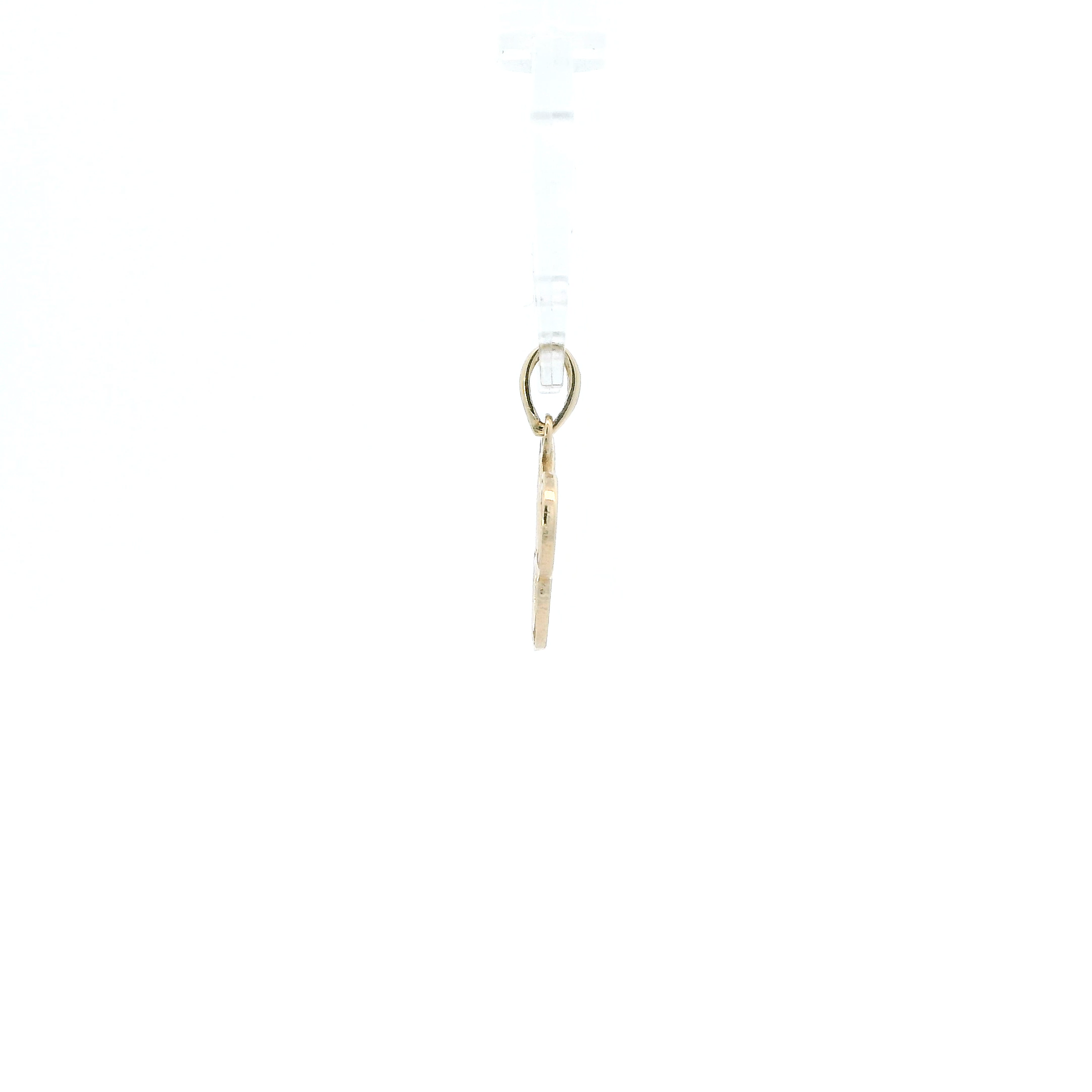 14K Yellow Gold Cursive Letter 