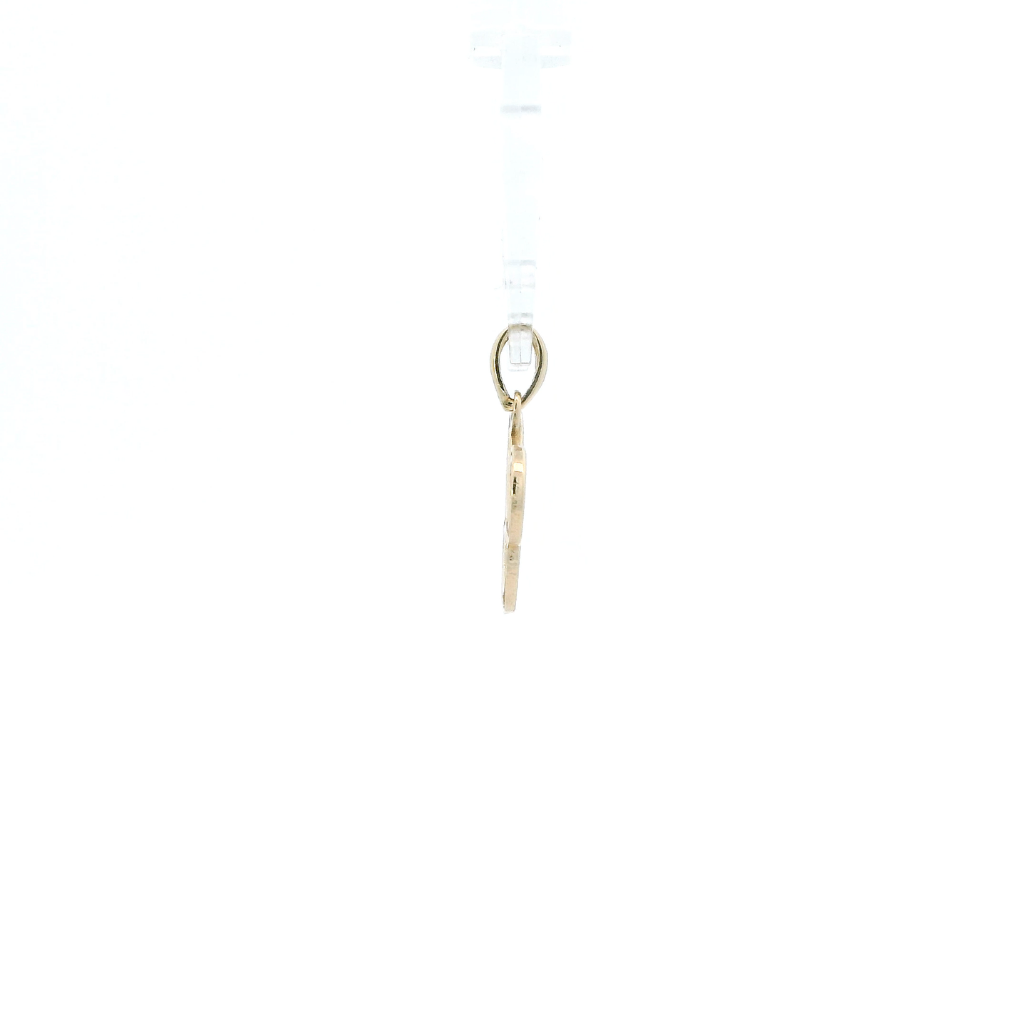 14K Yellow Gold Cursive Letter "C" Pendant