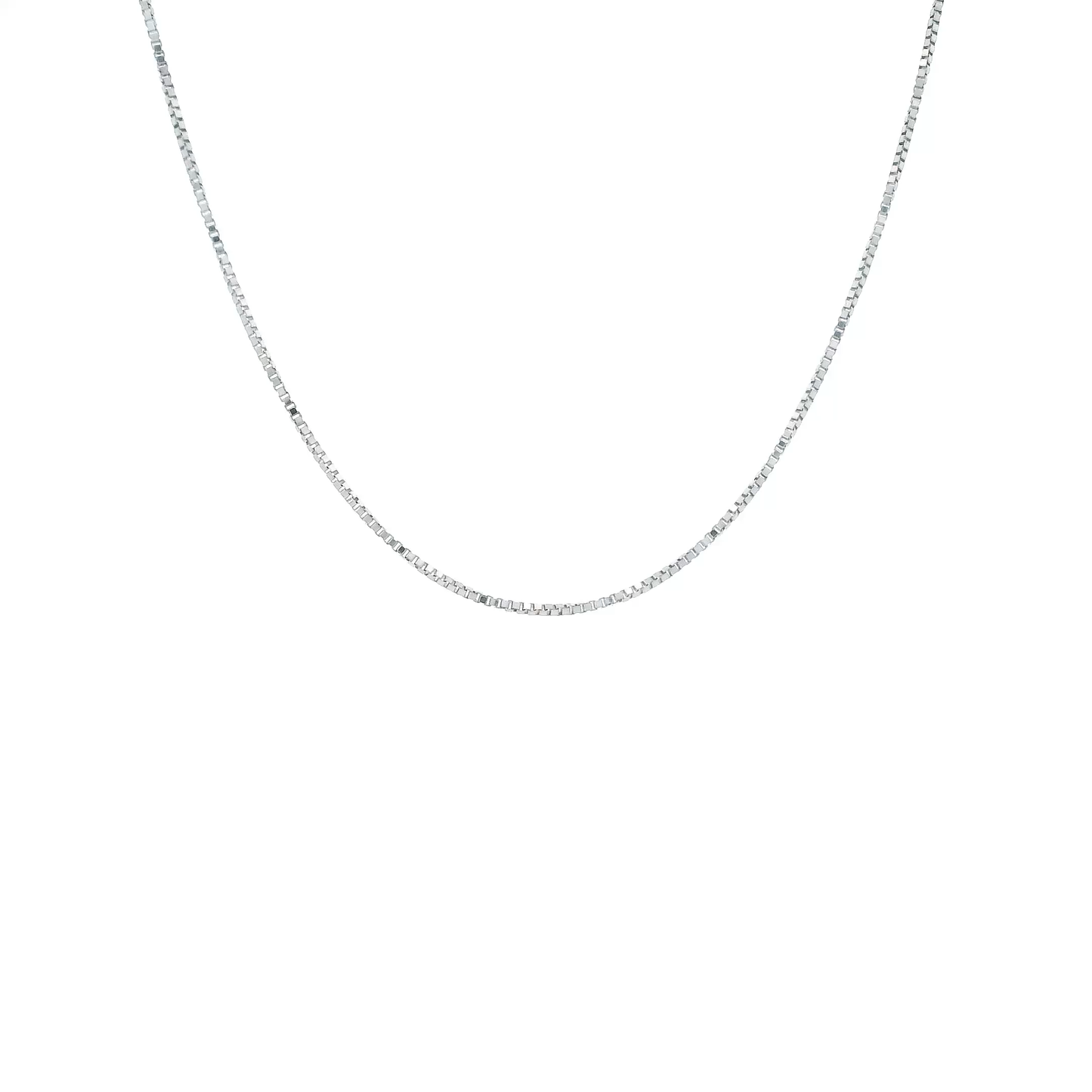 14K White Gold 22.5" Box Chain