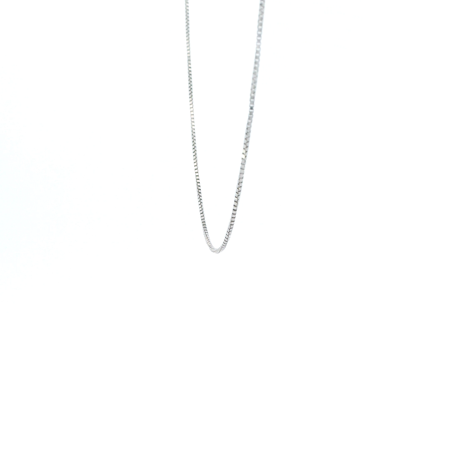 14K White Gold 22.5" Box Chain