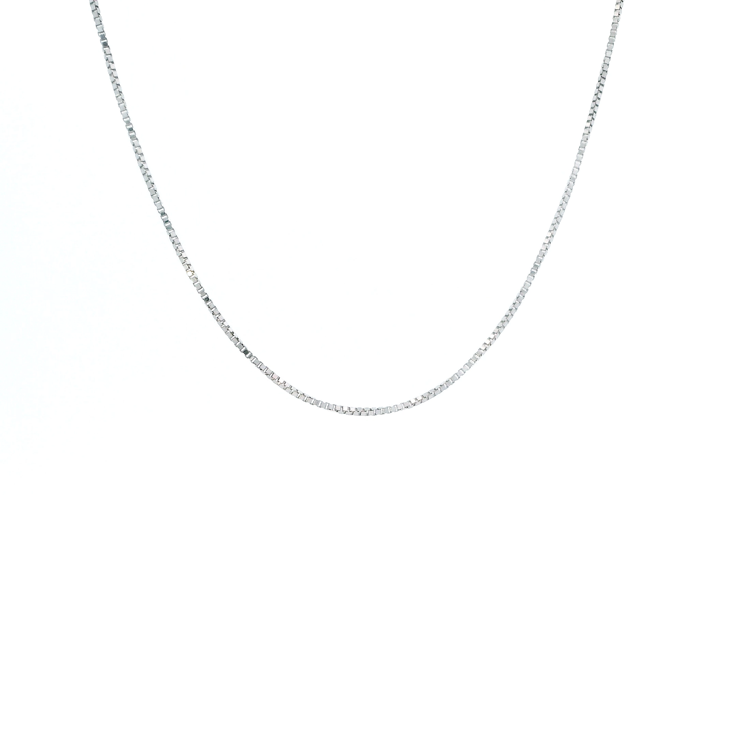 14K White Gold 22.5" Box Chain