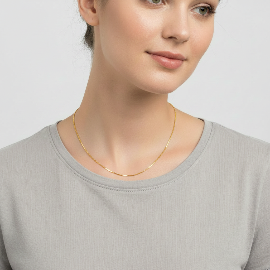 14K Yellow Gold 20.5" Box Chain