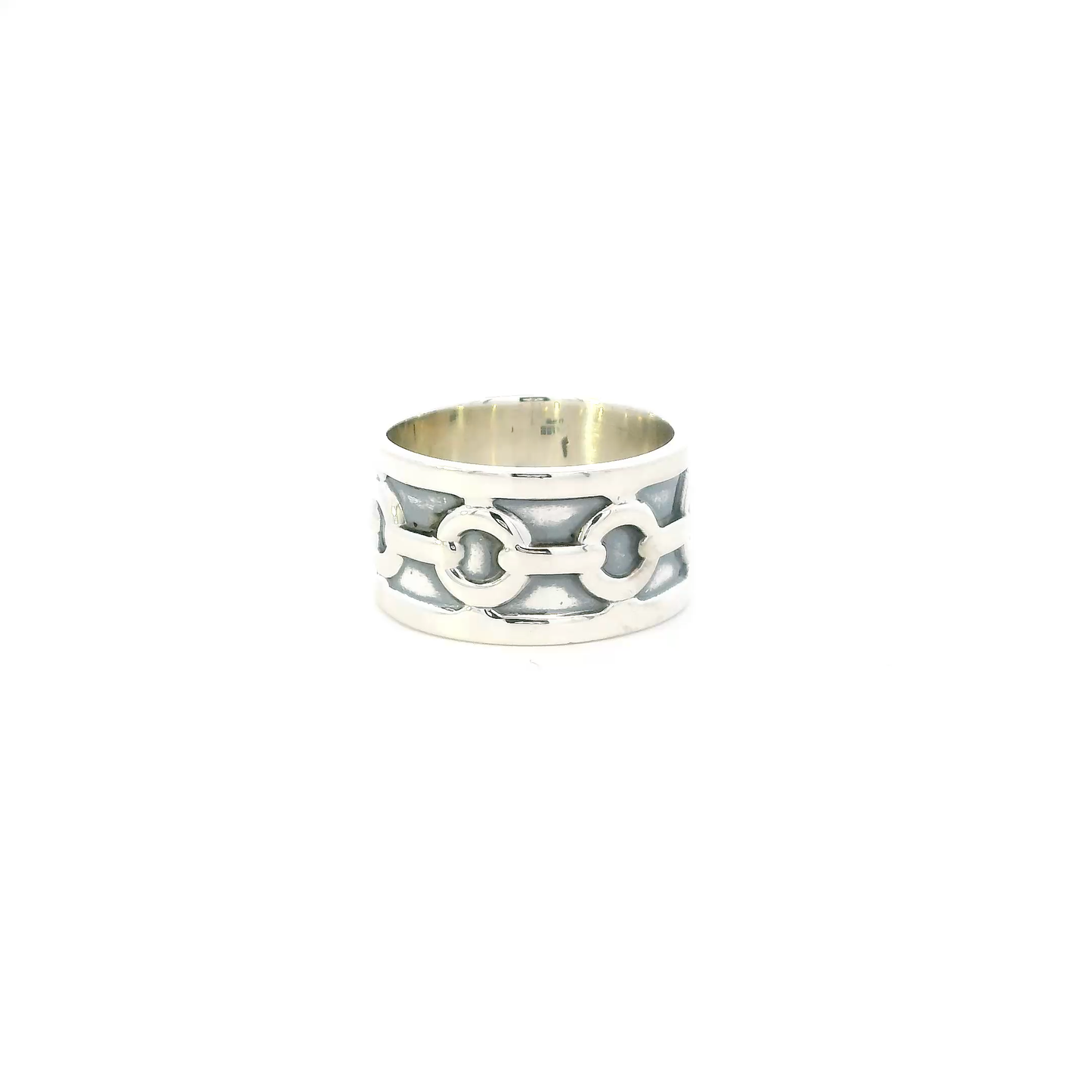 Silver Interlocking Eternity Ring