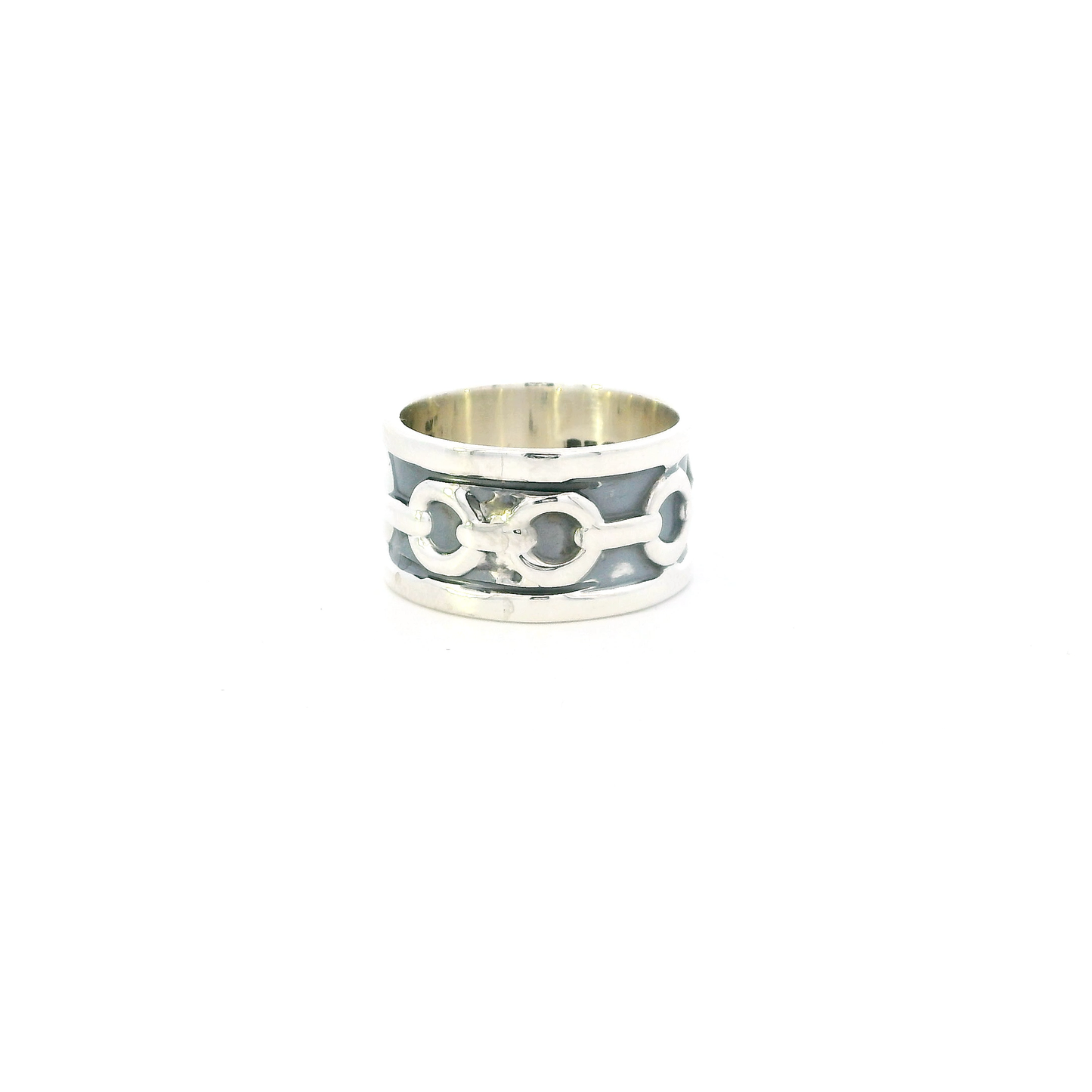 Silver Interlocking Eternity Ring