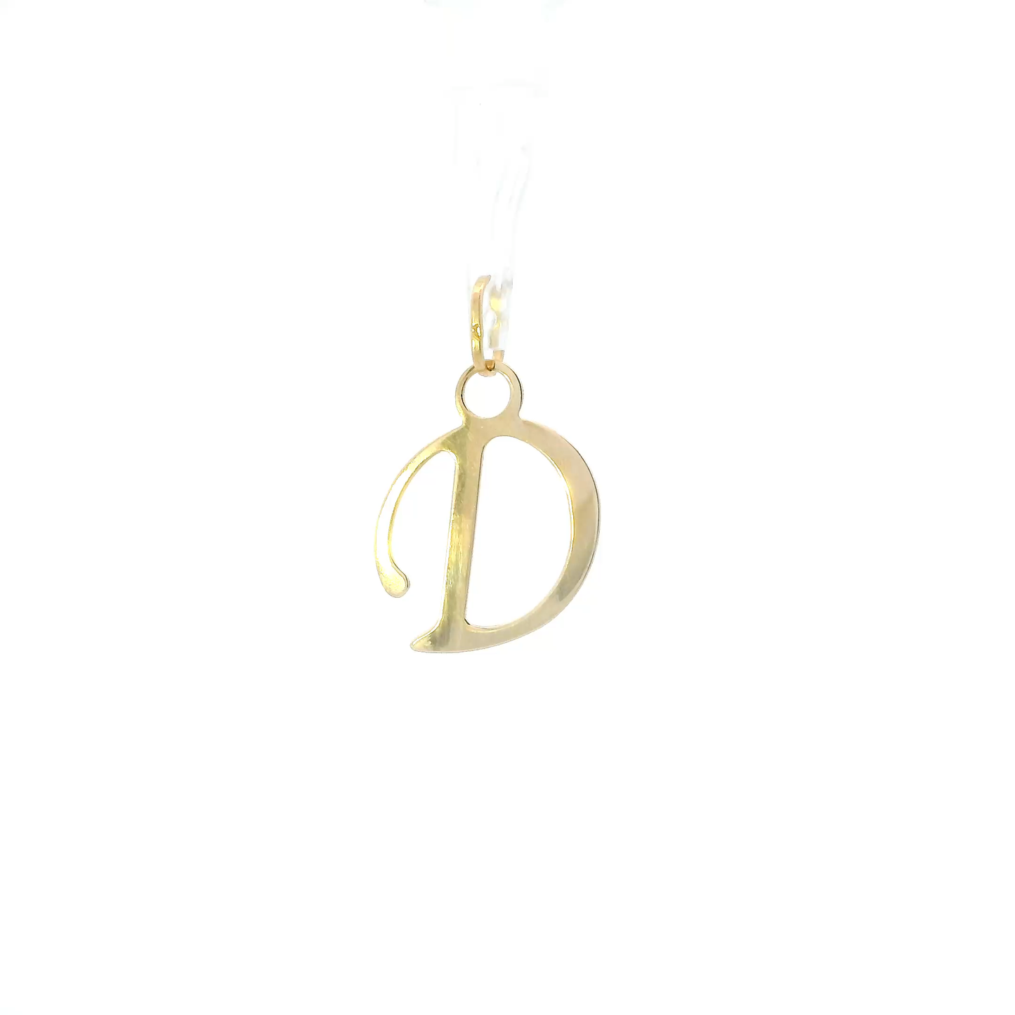 18K Yellow Gold Letter "D" Pendant