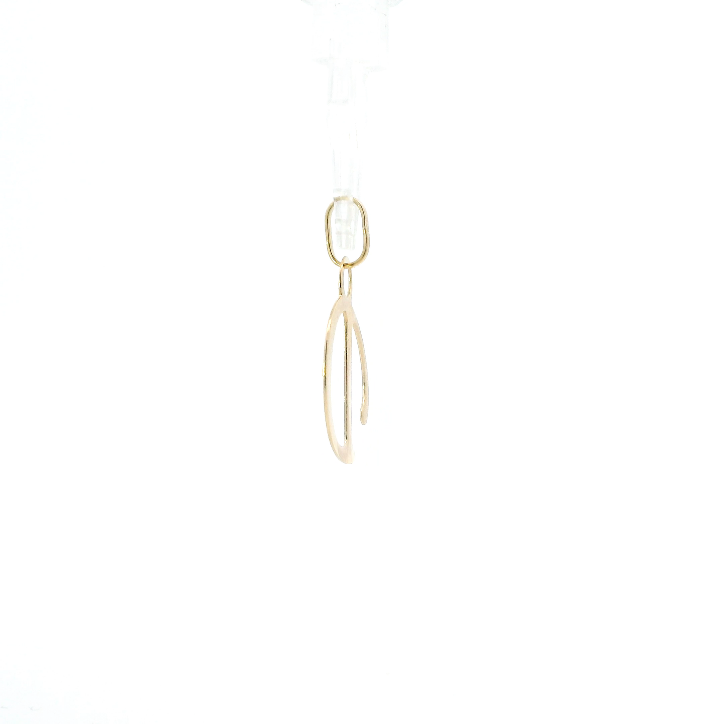 18K Yellow Gold Letter "D" Pendant