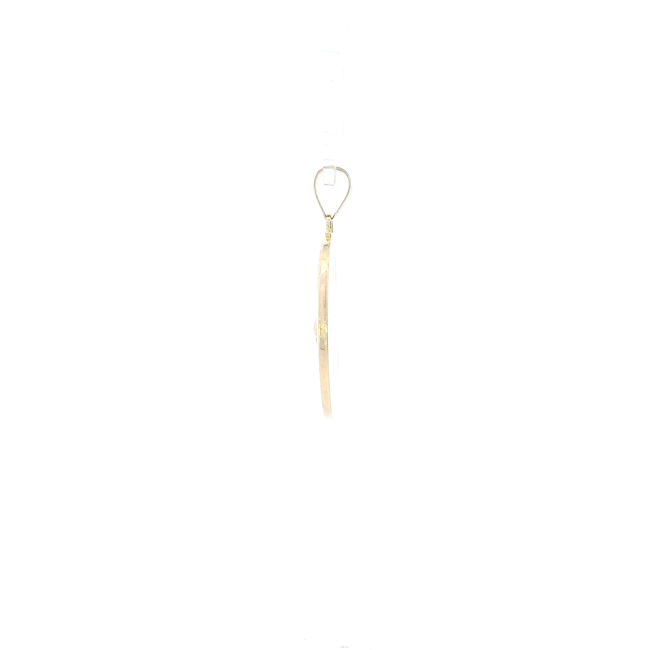 14K Yellow Gold Oval St. Jude Pendant