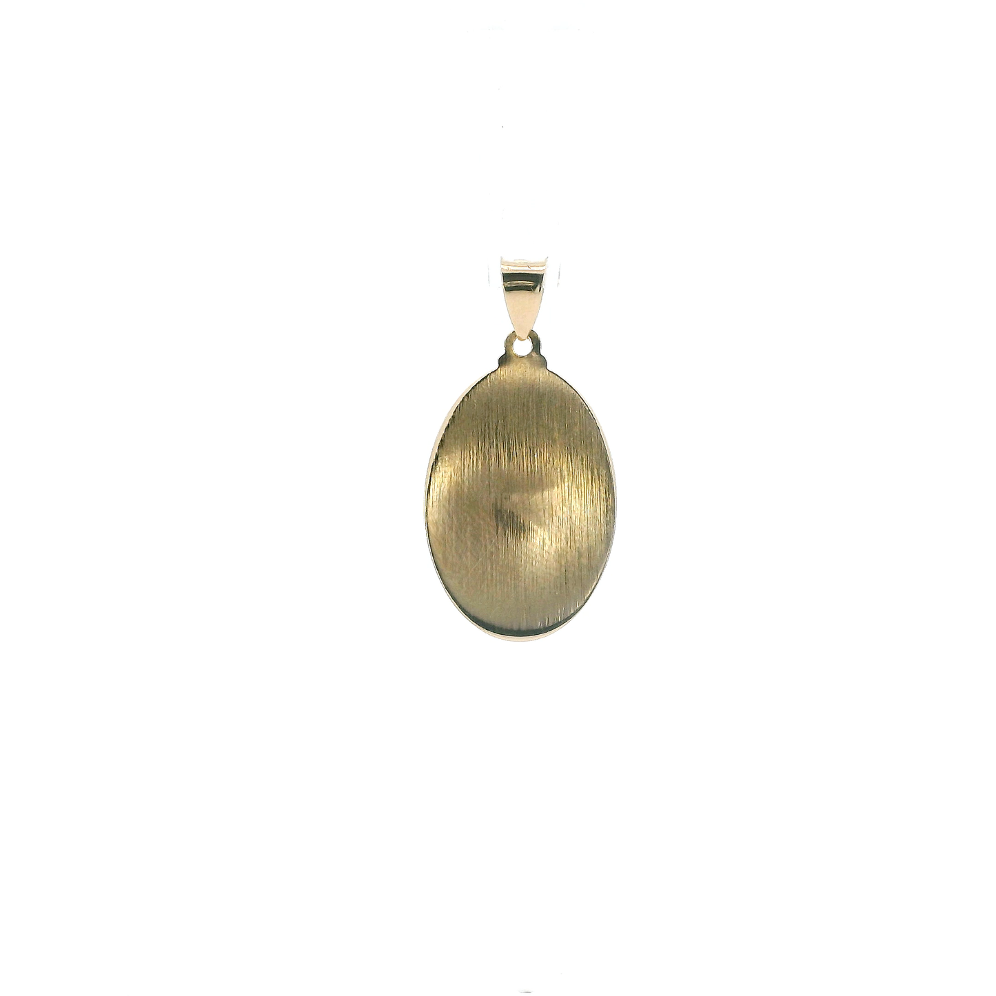 14K Yellow Gold Oval St. Jude Pendant
