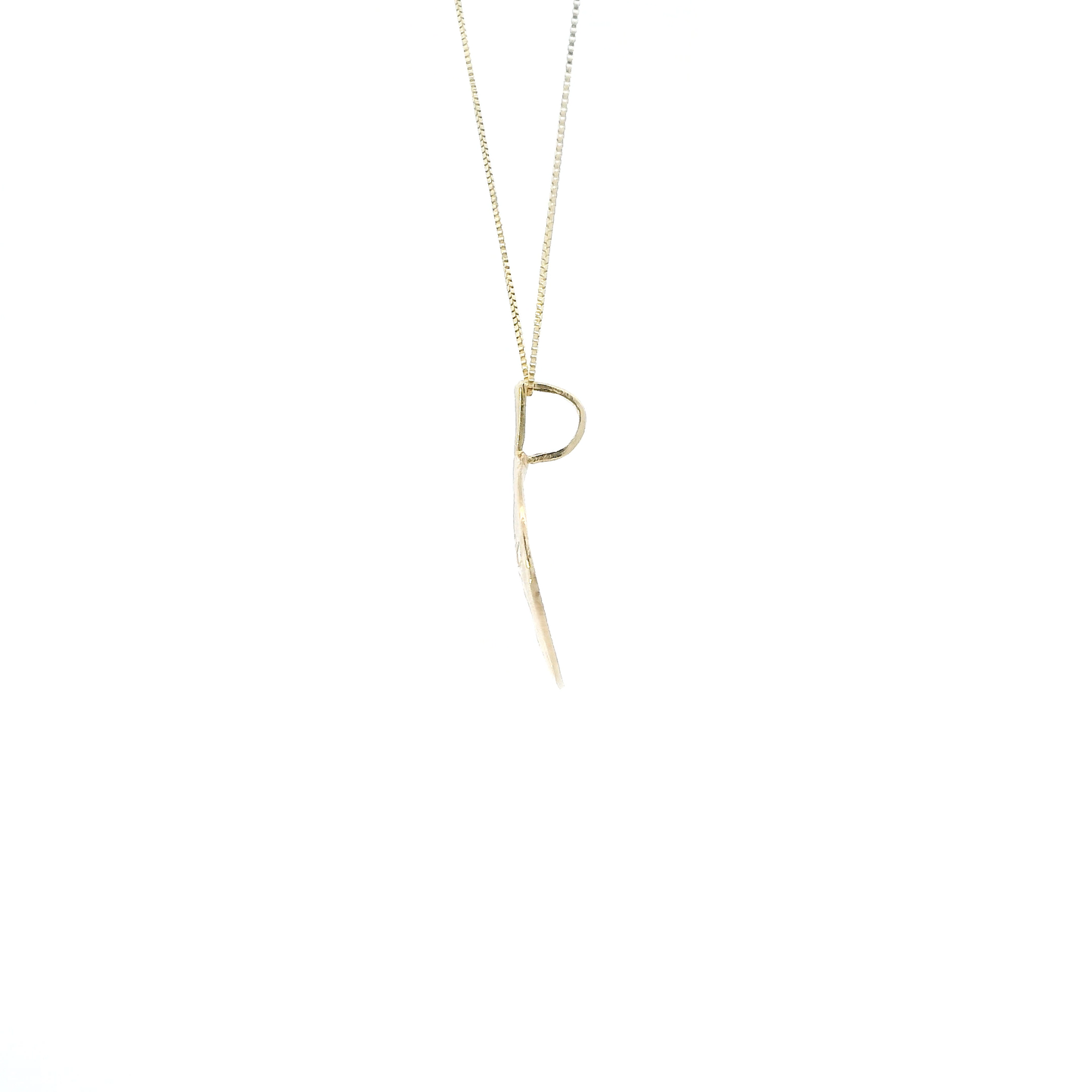 14K Yellow Gold 18.25" Box Chain & Sand Dollar Pendant