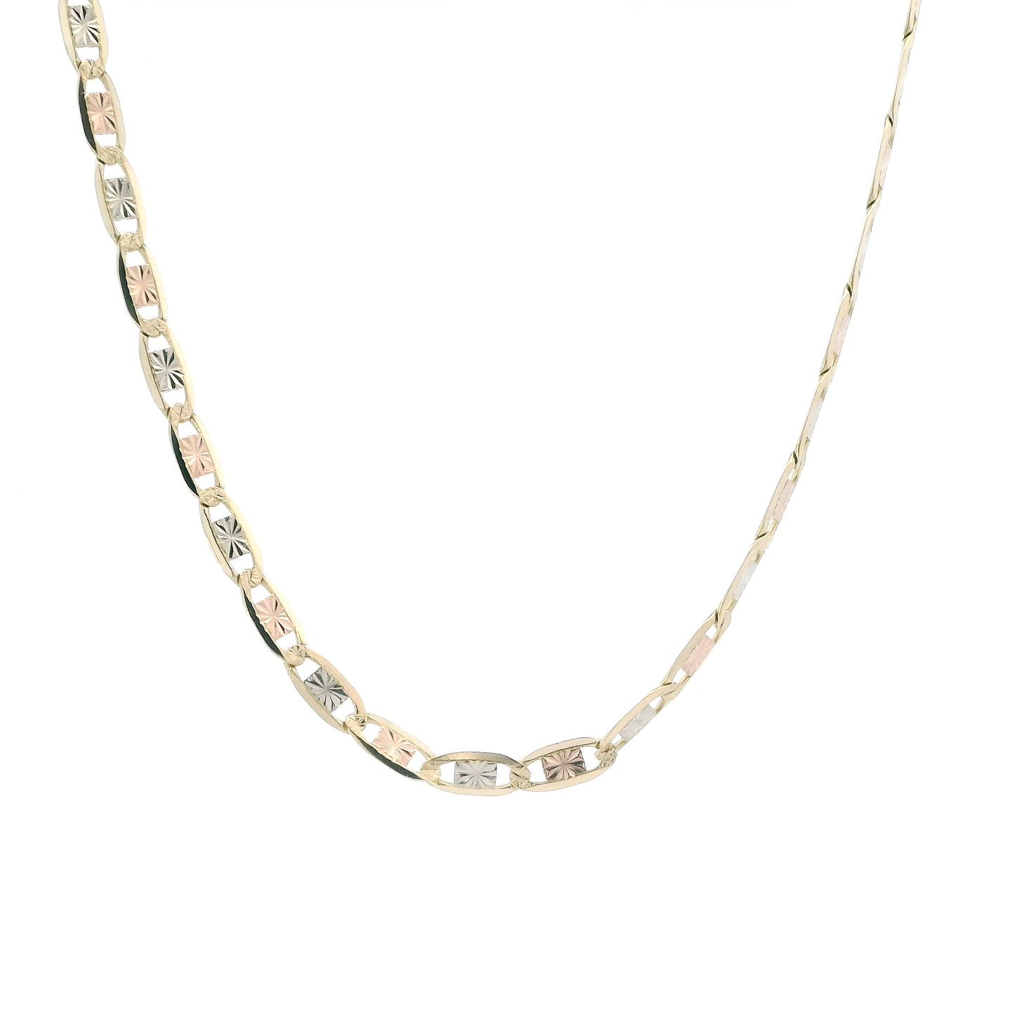 14K Tri Color 26" Valentino Chain