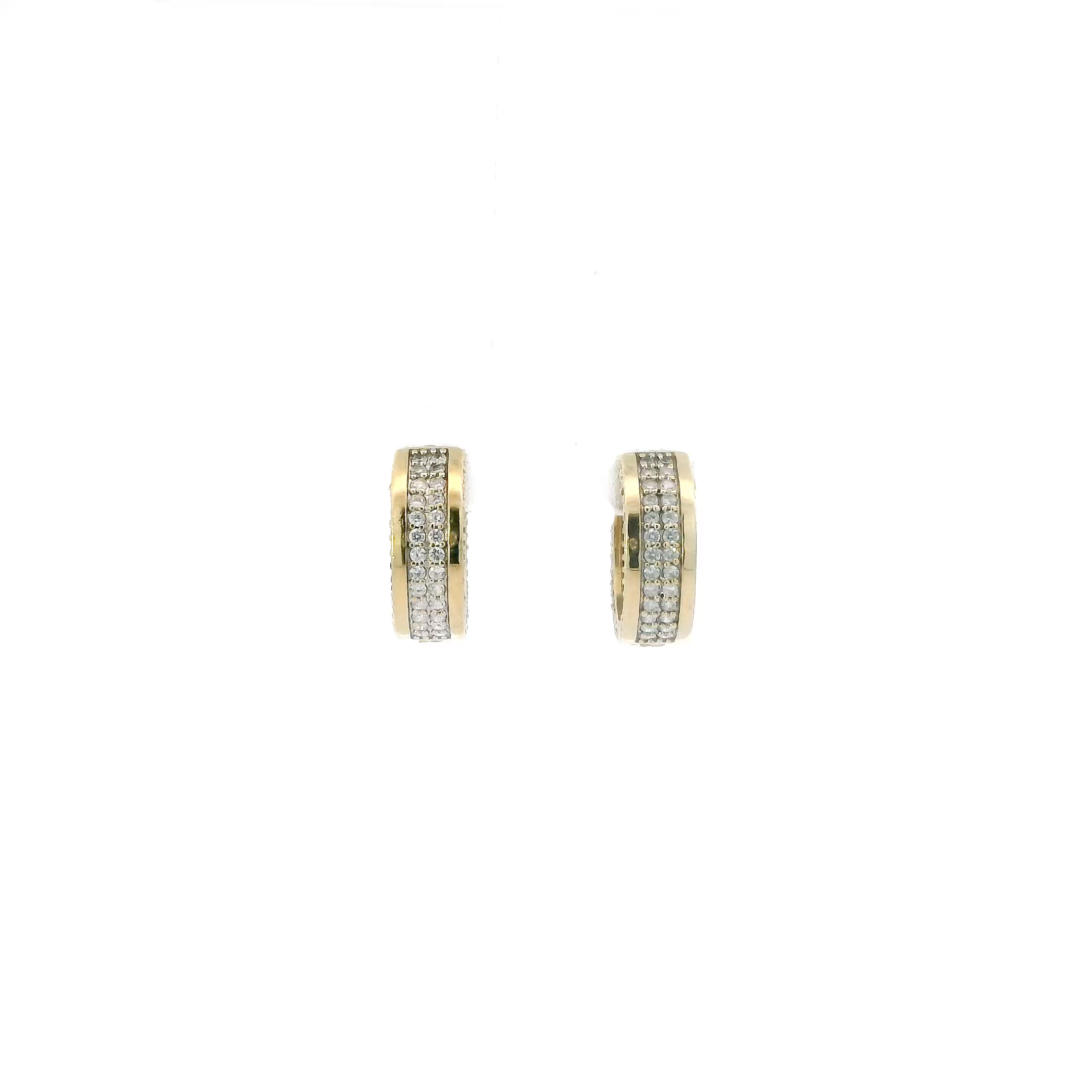10K Yellow Gold Huggie Hoop Earrings