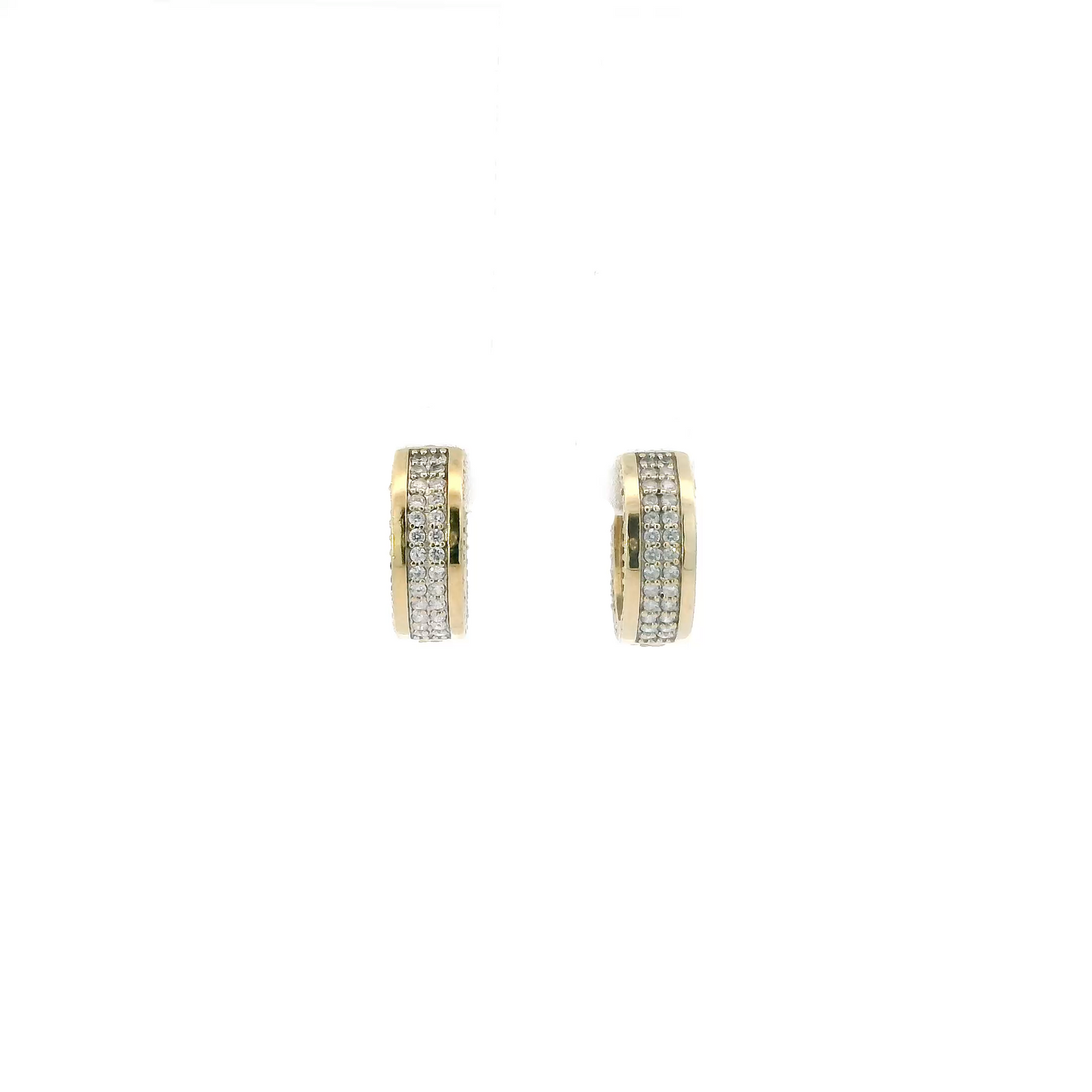 10K Yellow Gold Huggie Hoop Earrings