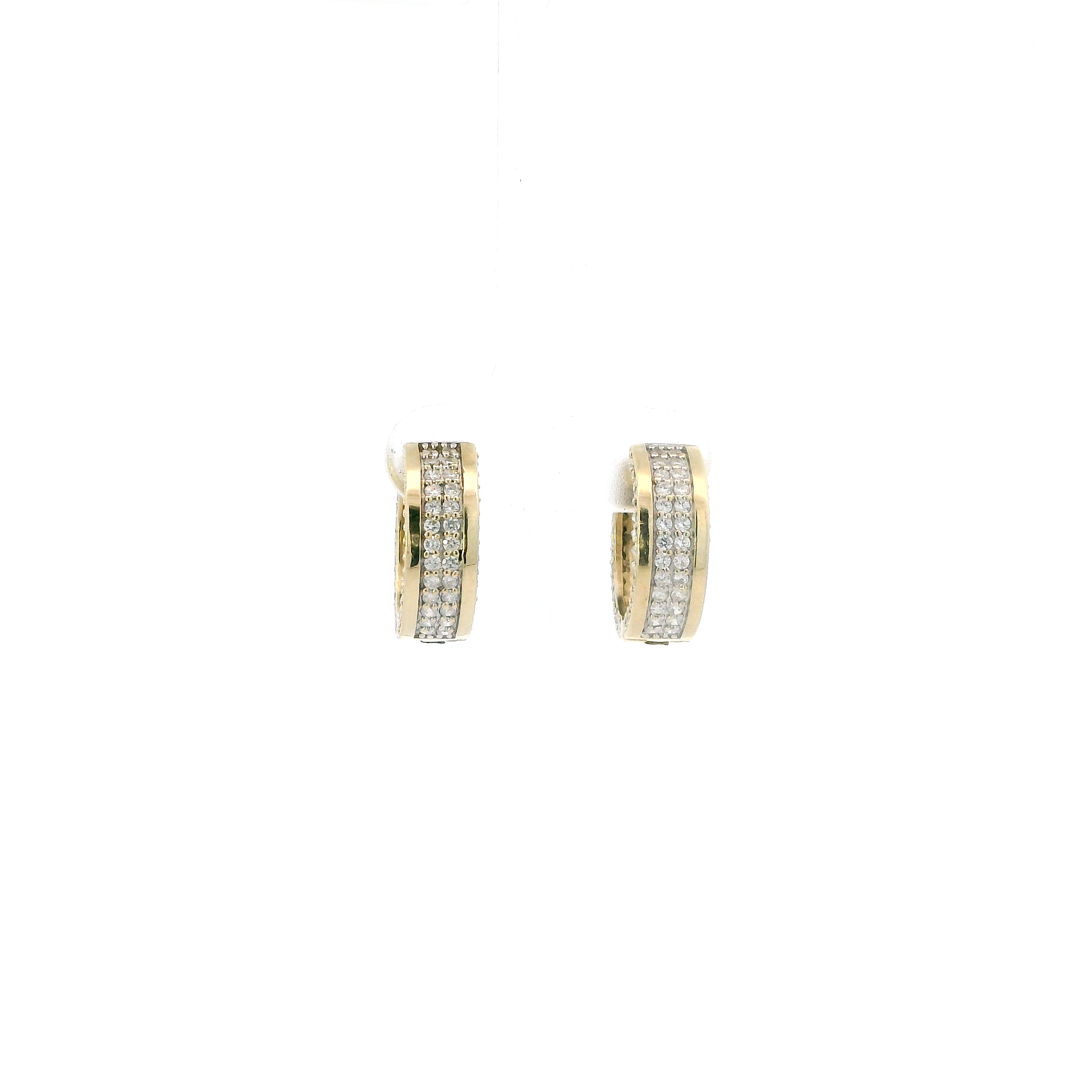 10K Yellow Gold Huggie Hoop Earrings