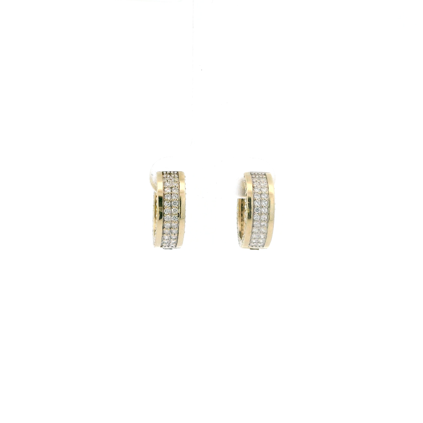 10K Yellow Gold Huggie Hoop Earrings