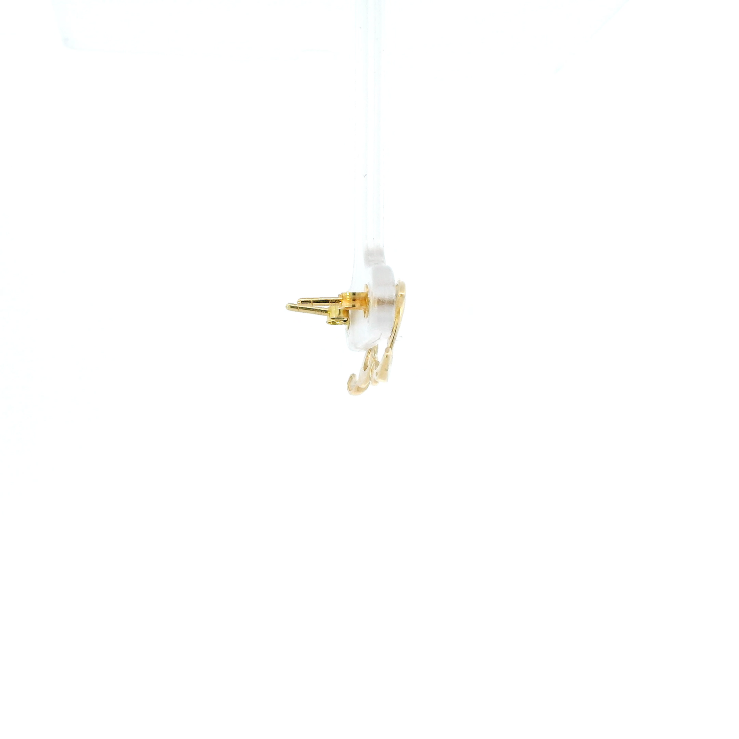 18K Yellow Gold "CC" Stud Earrings