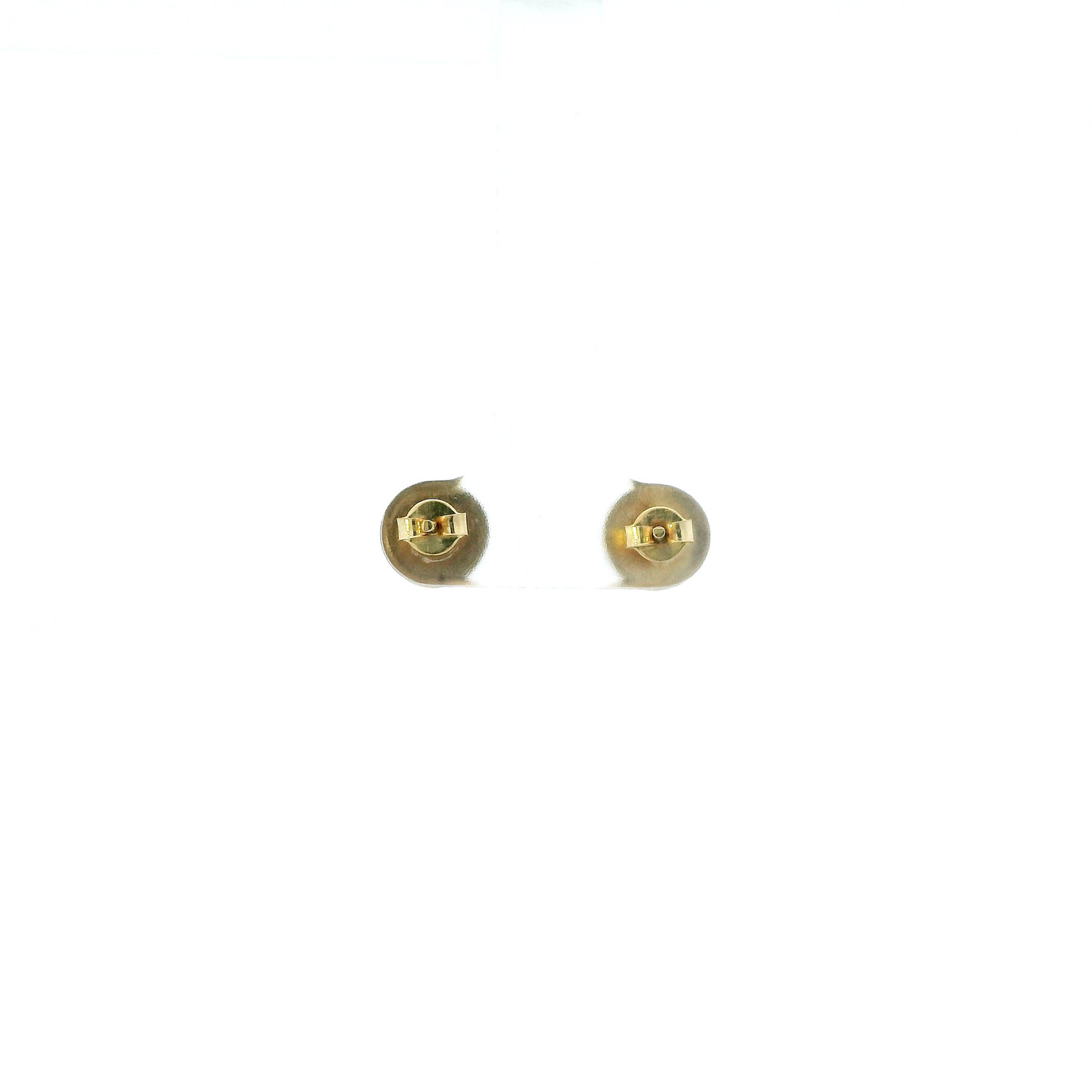 10K Yellow Gold Half Dome Stud Earrings