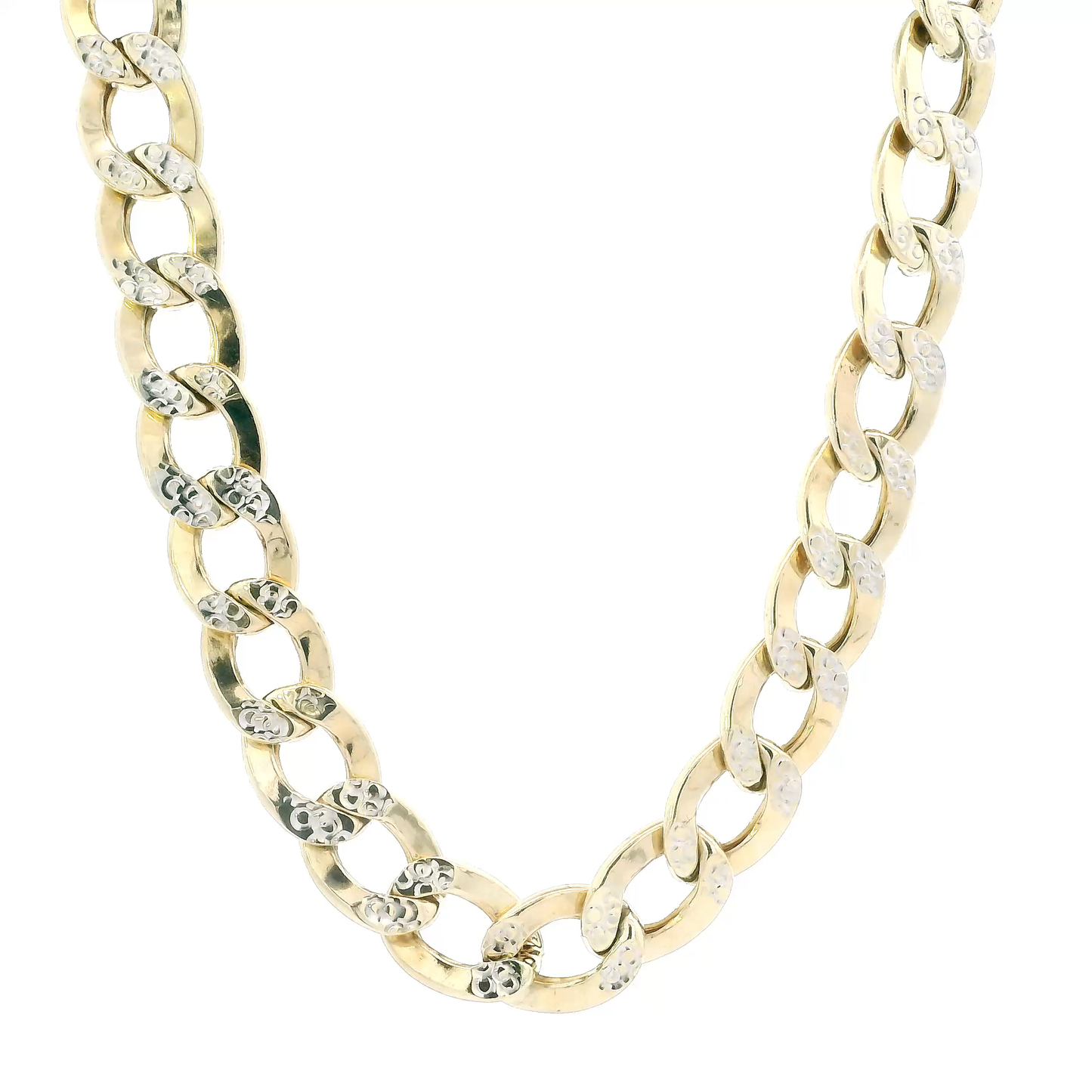 10K Yellow Gold 26.5" Diamond Cut Curb Chain