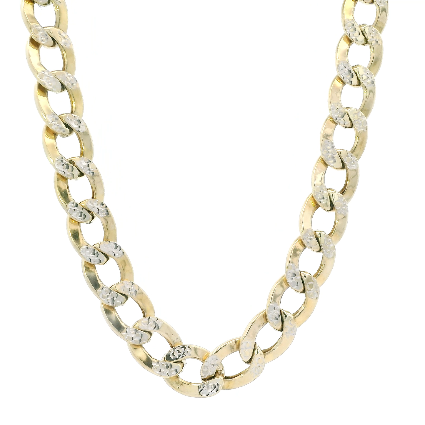10K Yellow Gold 26.5" Diamond Cut Curb Chain