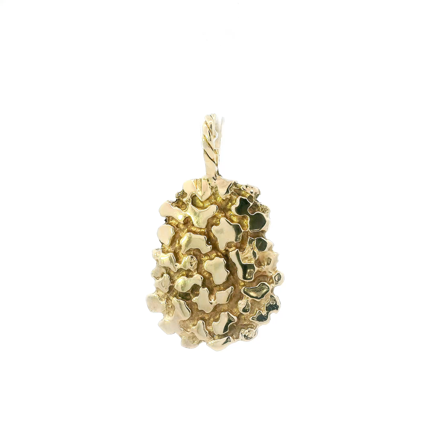 14K Yellow Gold Large Nugget Pendant